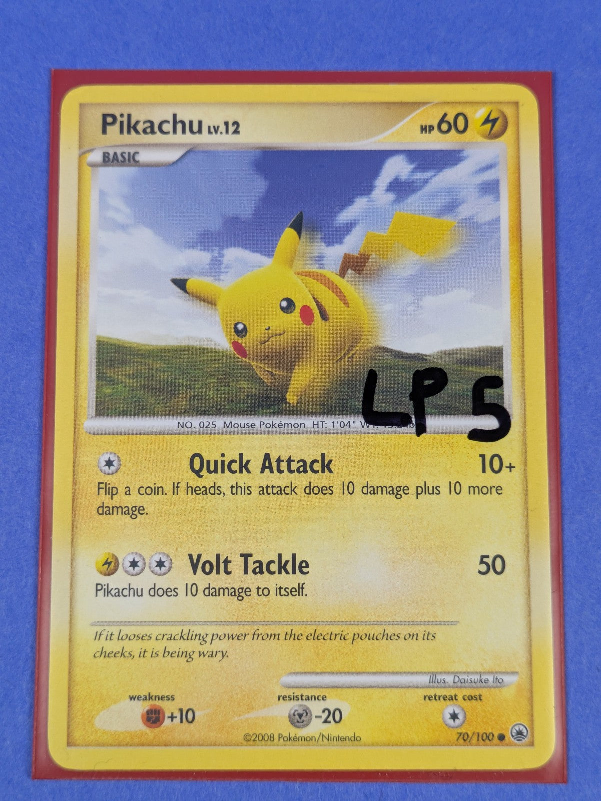 Pikachu - 70/100 - Common Majestic Dawn - Pokemon Card - LP