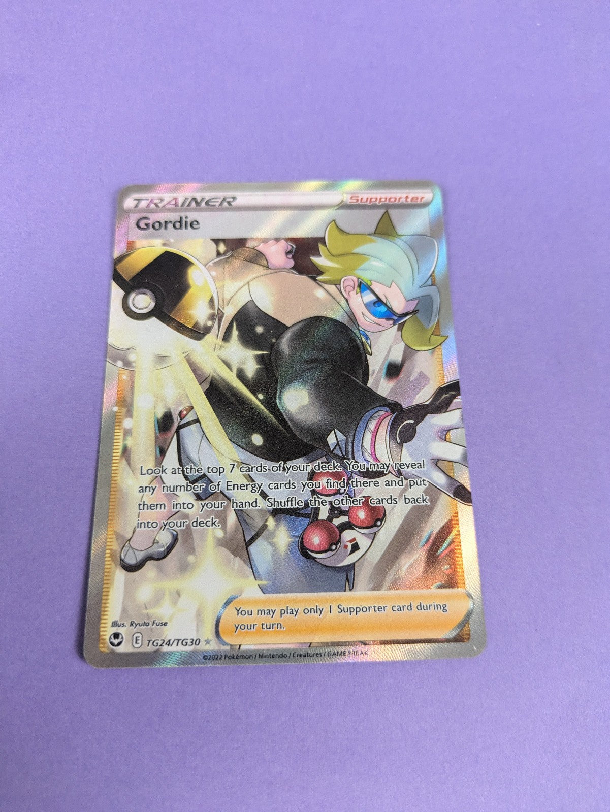 Gordie - TG24/TG30 - Ultra Rare Silver Tempest - Pokemon Card - NM