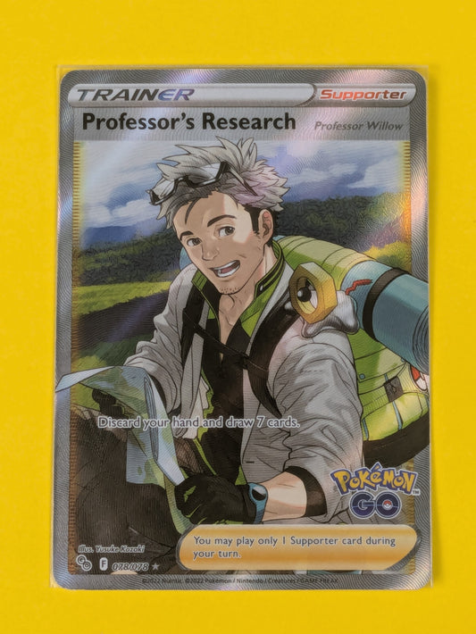 Professor's Research - 078/078 - Full Art Ultra Rare Pokemon GO - Pokemon - NM