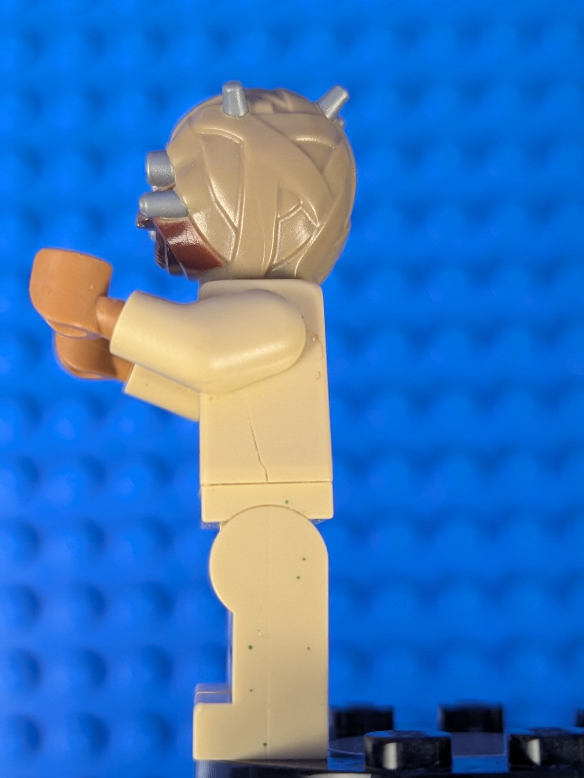 Lego Star Wars: Tusken Raider - Dark Tan Head with Spikes sw1074 Sets 75270