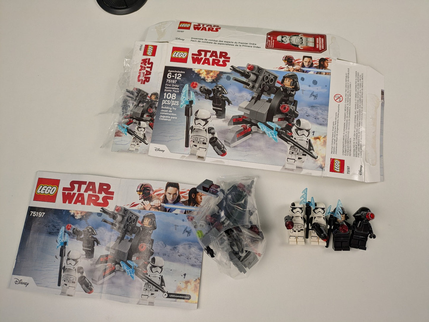 Lego Star Wars: First Order Specialists Battle Pack Set 75197 - Complete Set