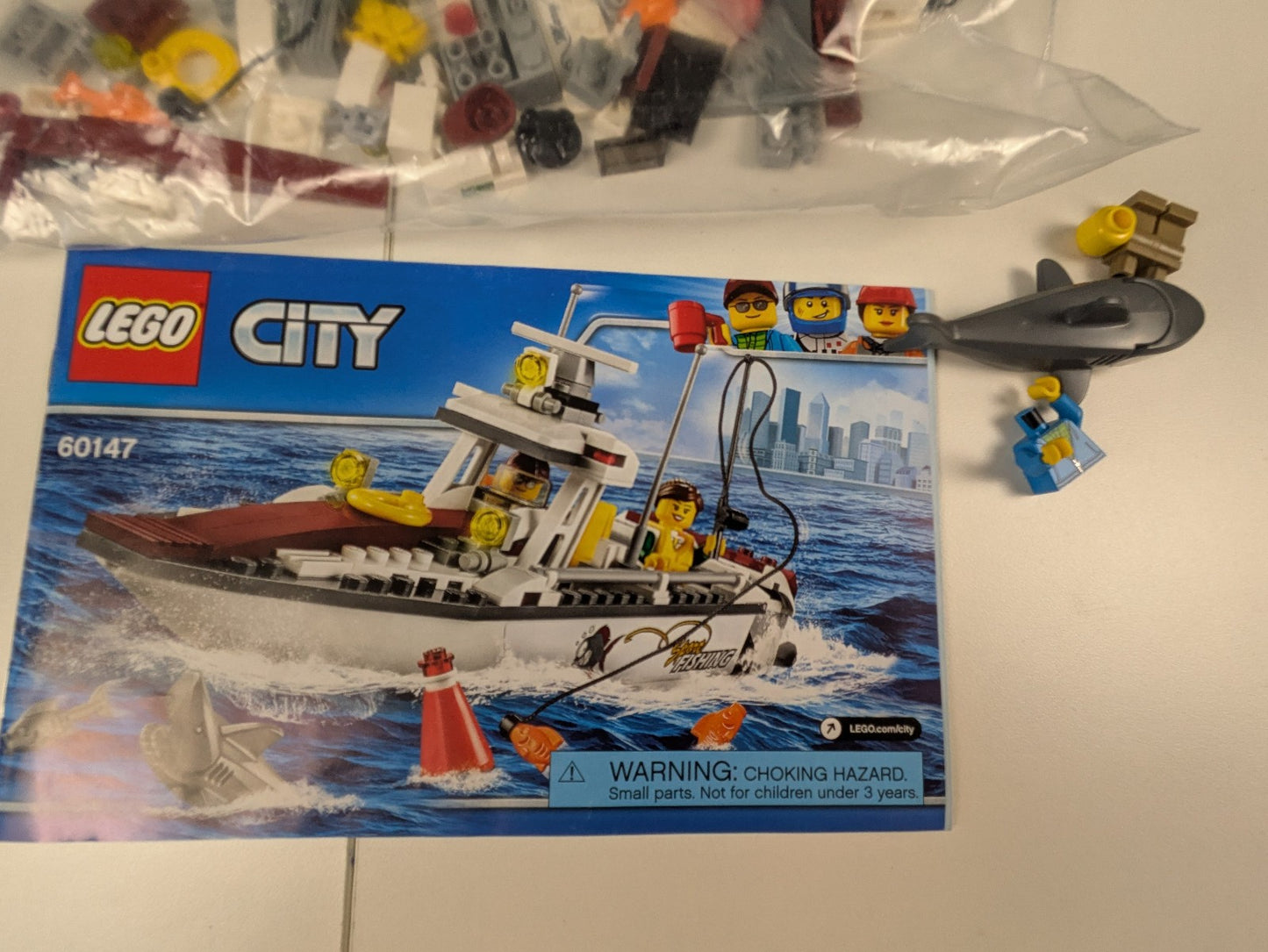 Lego Town: City: Harbor: Fishing Boat Set 60147 - Incomplete Set
