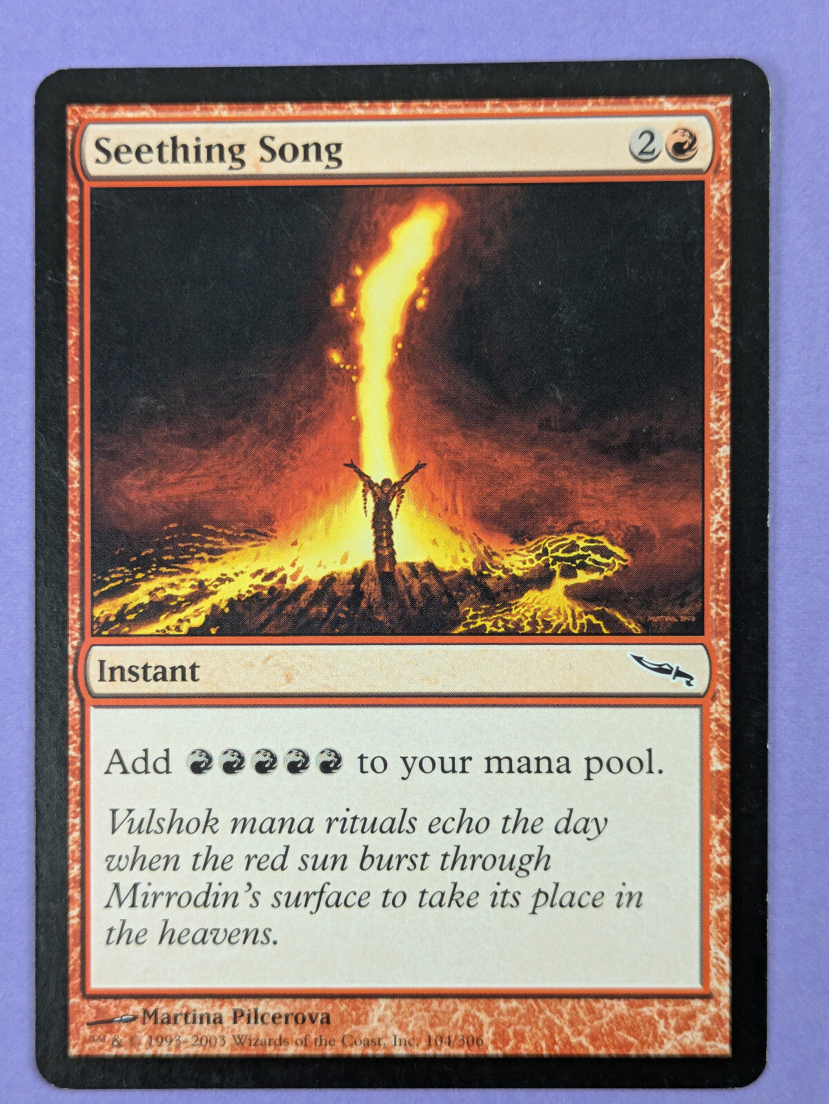 MTG Magic The Gathering: Mirrodin: Seething Song #104/306 Common - LP