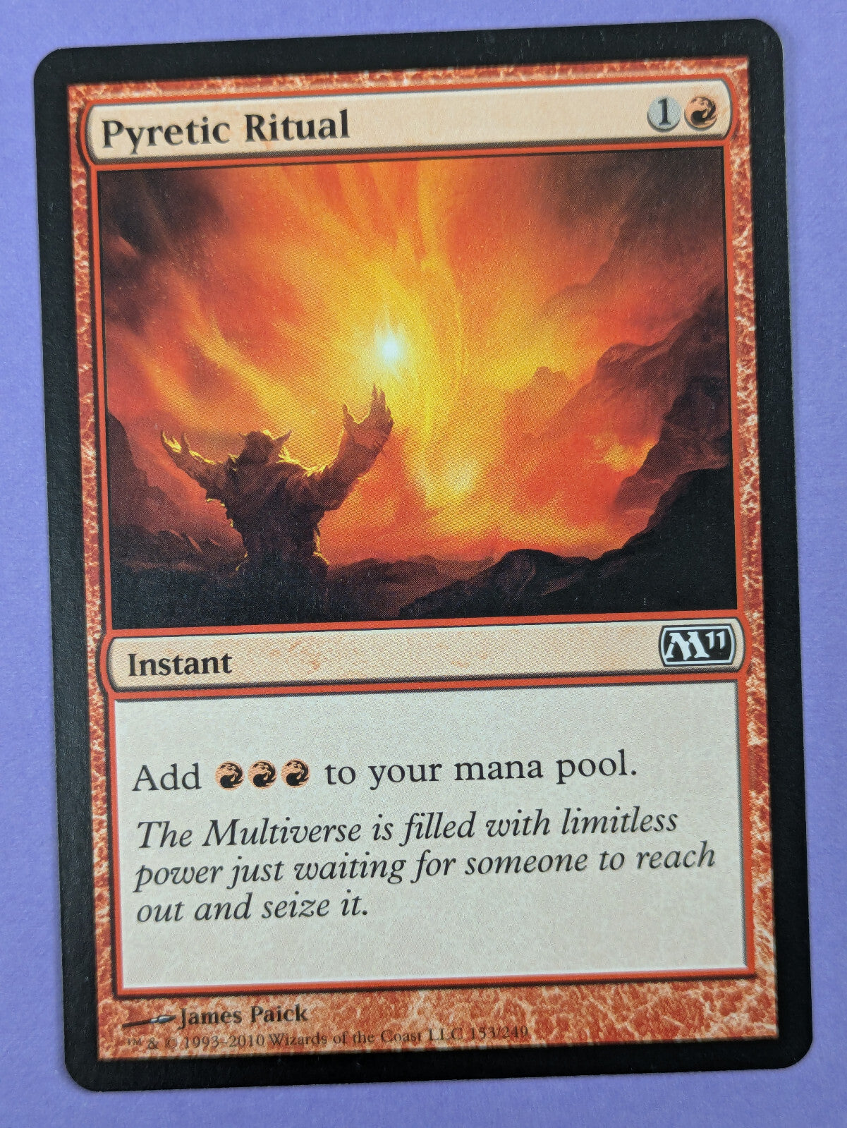 MTG Magic The Gathering: Magic 2011: Pyretic Ritual #153/249 Common - NM