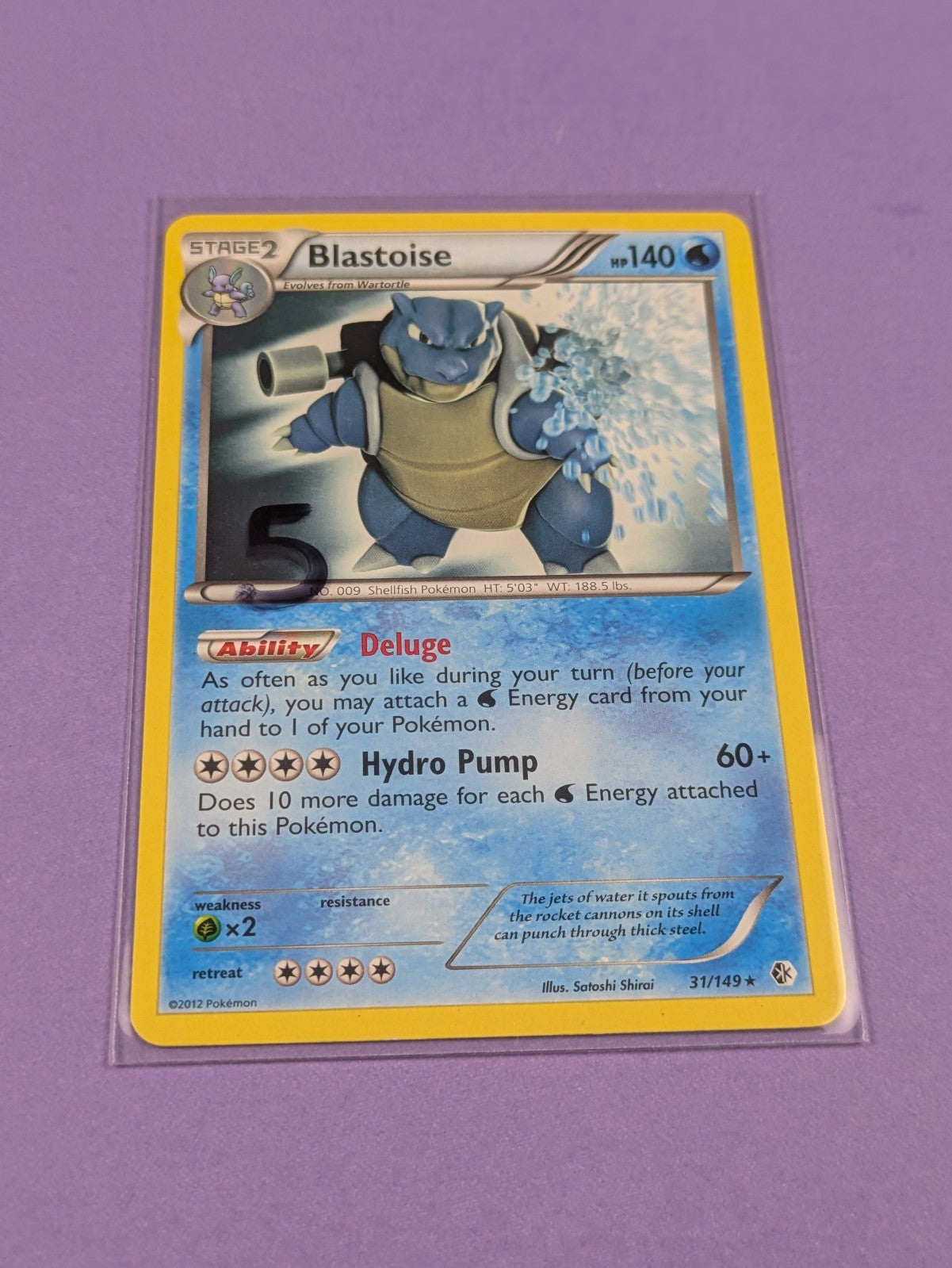 Blastoise - 31/149 - Rare Black & White Promo - Pokemon Card - NM