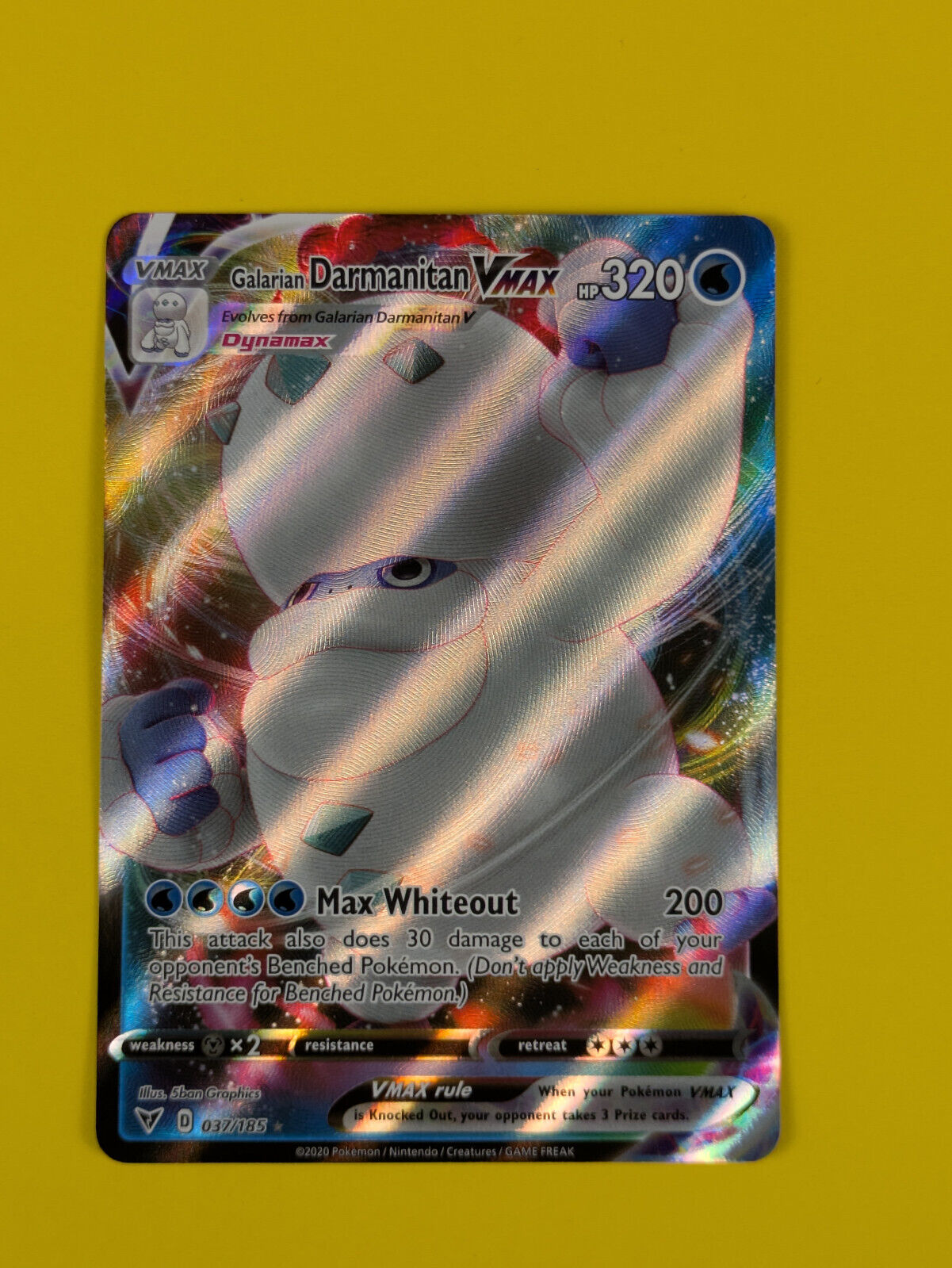Galarian Darmanitan VMAX - 037/185 - Ultra Rare Vivid Voltage - Pokemon - NM