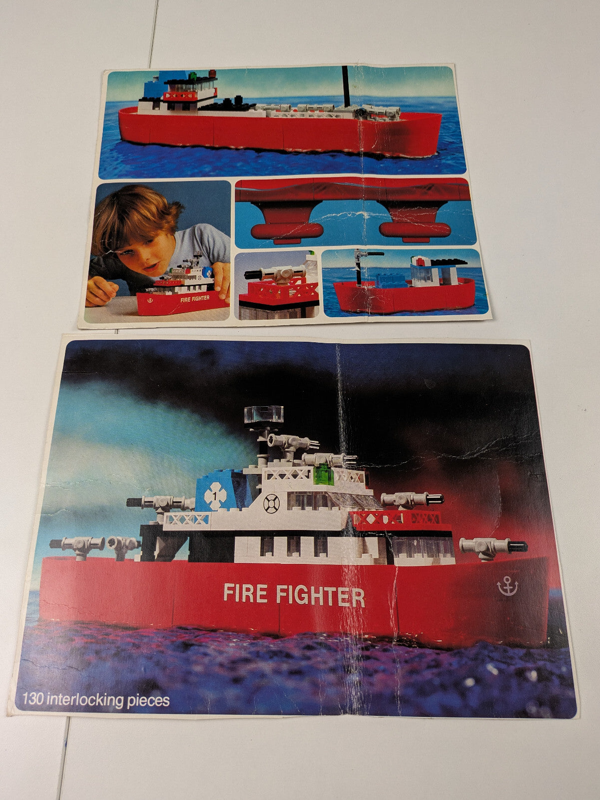 Lego Boat: Fire: Fire Fighter Ship Set 775 - w/ Instructions