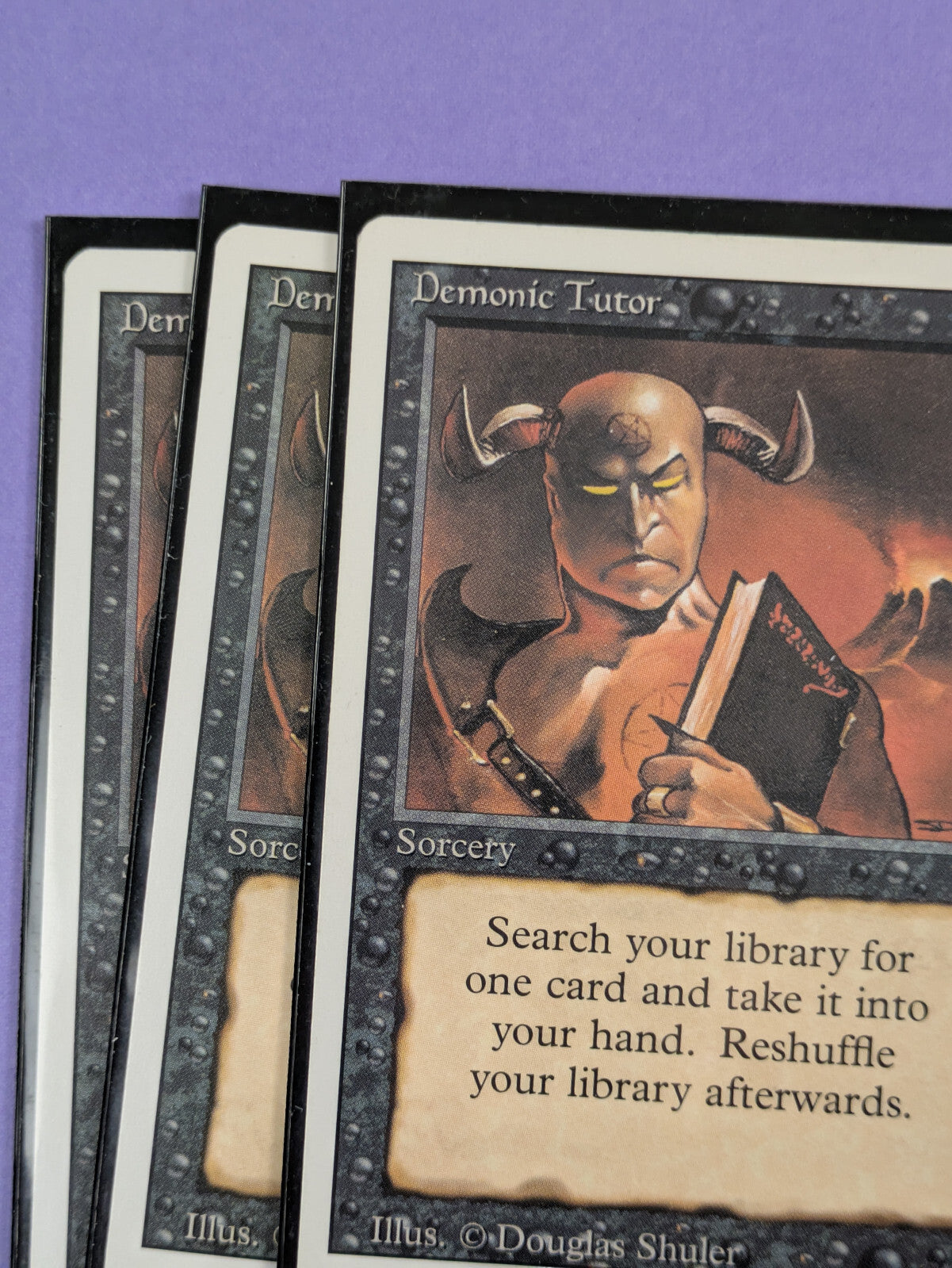 MTG Magic The Gathering: Revised Edition: Demonic Tutor Uncommon - NM