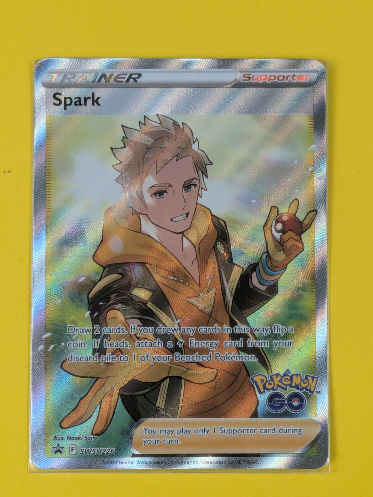 Spark - SWSH226 - Full Art Ultra Rare Sword & Shield Promos - Pokemon Card - NM