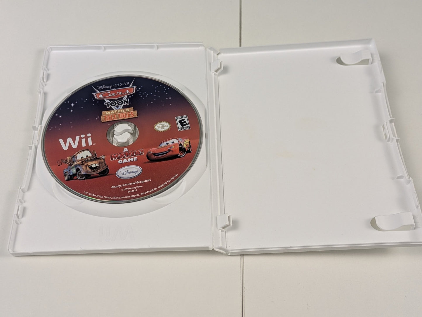 Cars Toon: Mater’s Tall Tales (Nintendo Wii, 2008) Disk Only
