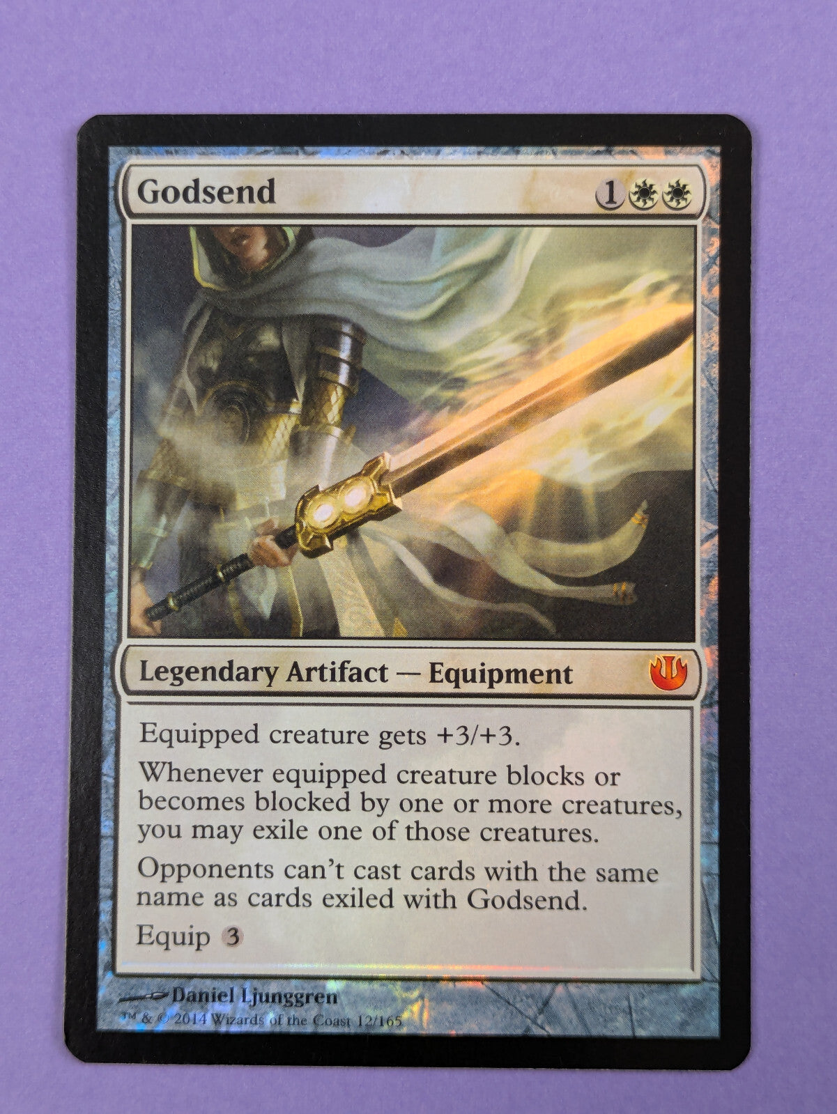 MTG Magic The Gathering: Journey into Nyx Godsend Foil Mythic #12/165 - NM