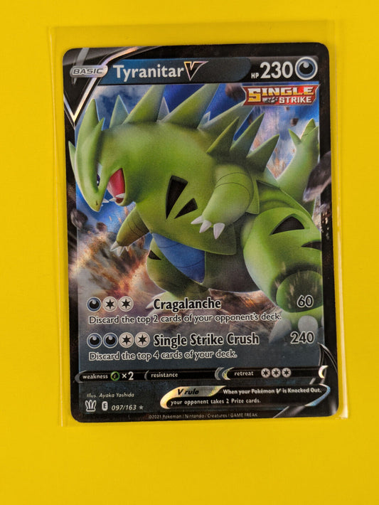 Tyranitar V - 097/163 - Ultra Rare Battle Styles - Pokemon Card - NM