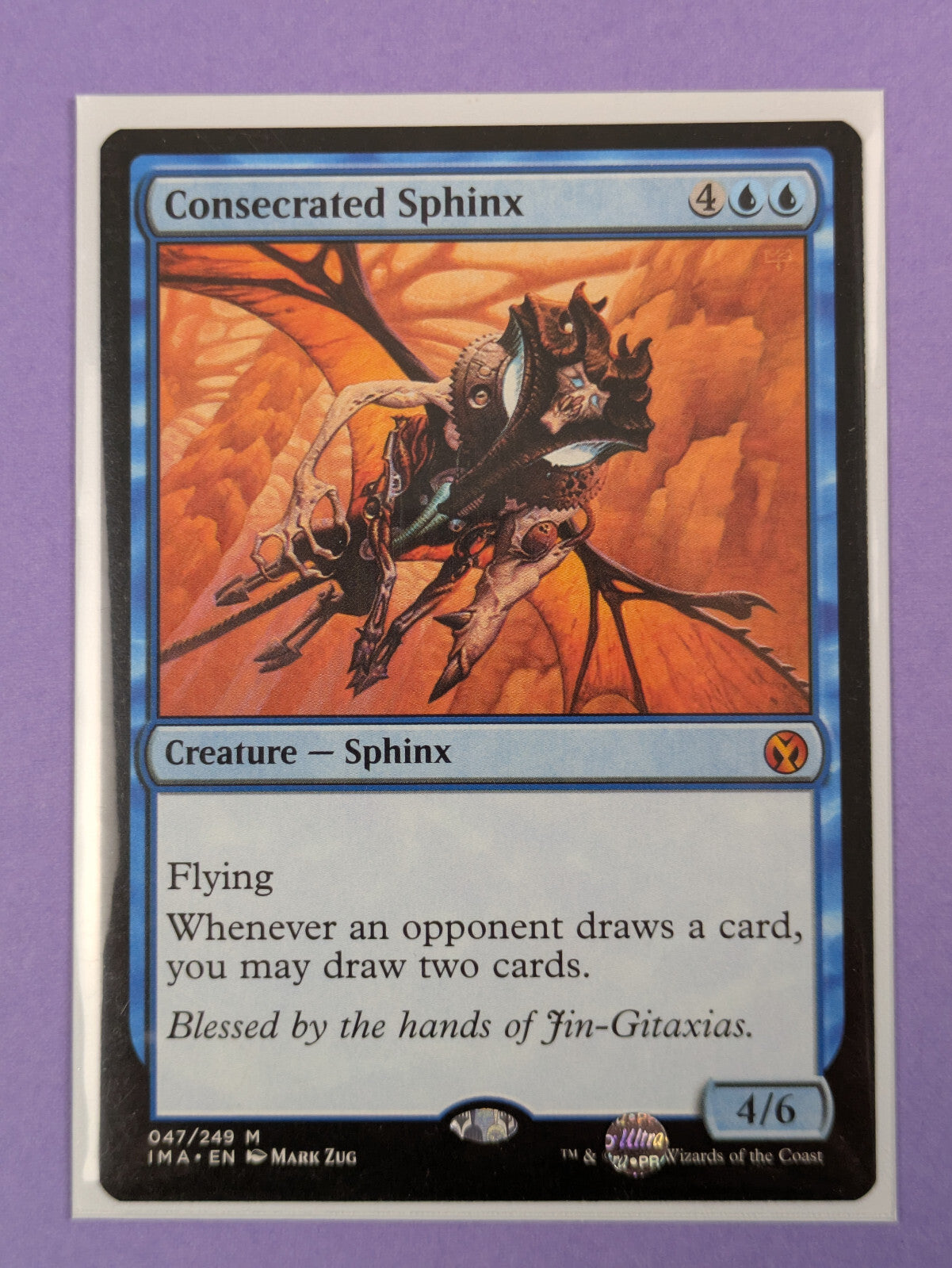 MTG Magic The Gathering: Iconic Masters: Consecrated Sphinx Mythic #076/249 - NM