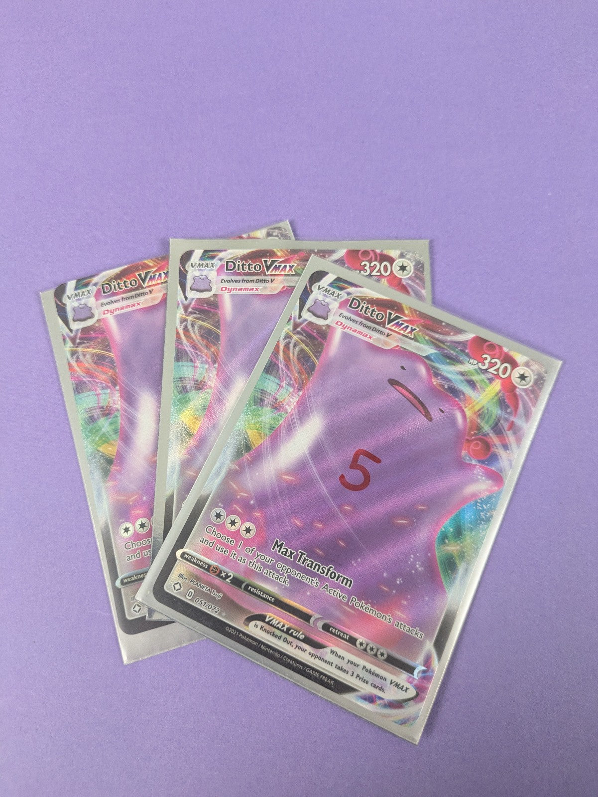 Ditto VMAX - 051/072 - Ultra Rare Shining Fates - Pokemon Card - NM