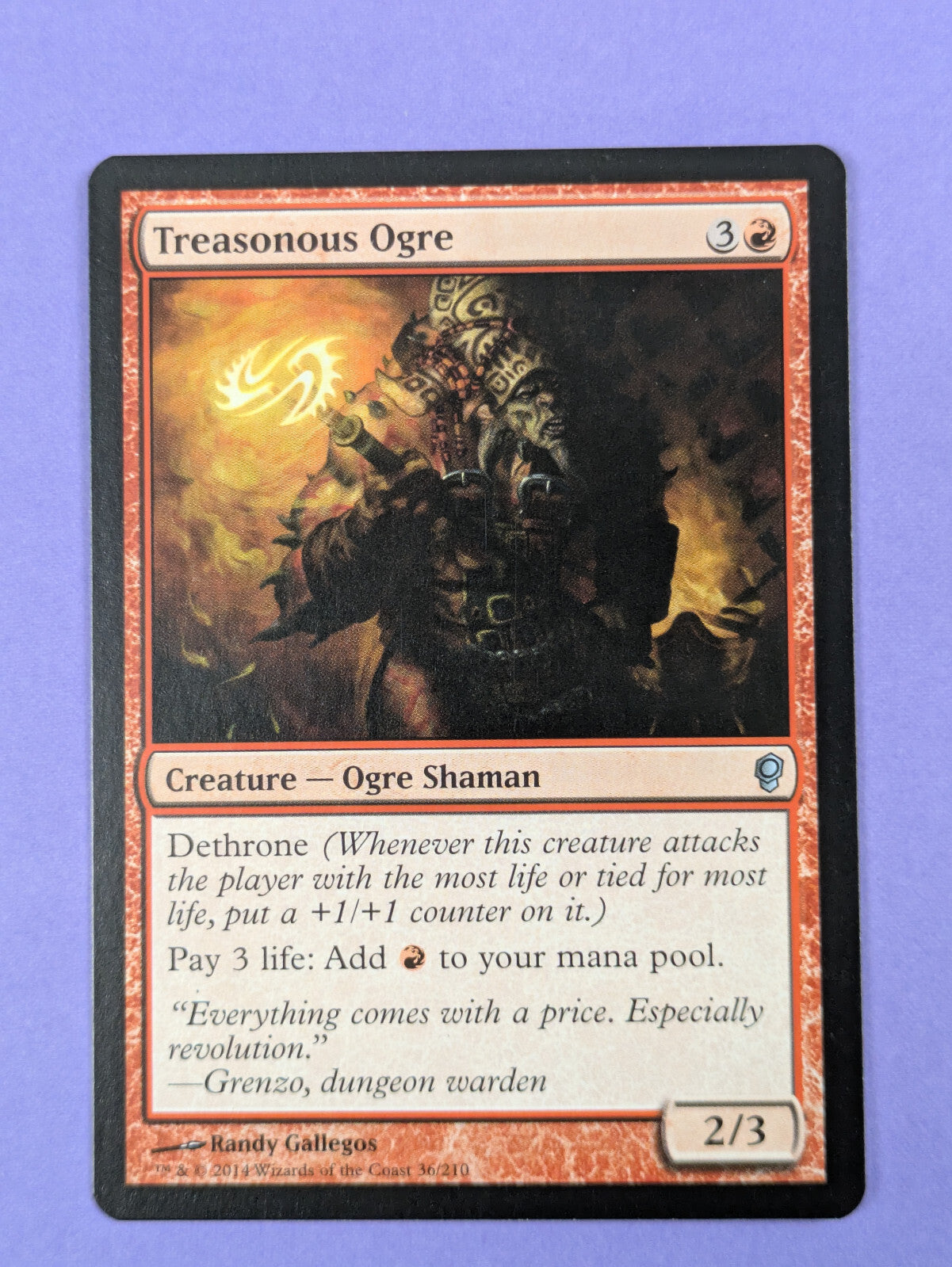 MTG Magic The Gathering: Conspiracy: Treasonous Ogre #36/210 Uncommon - NM