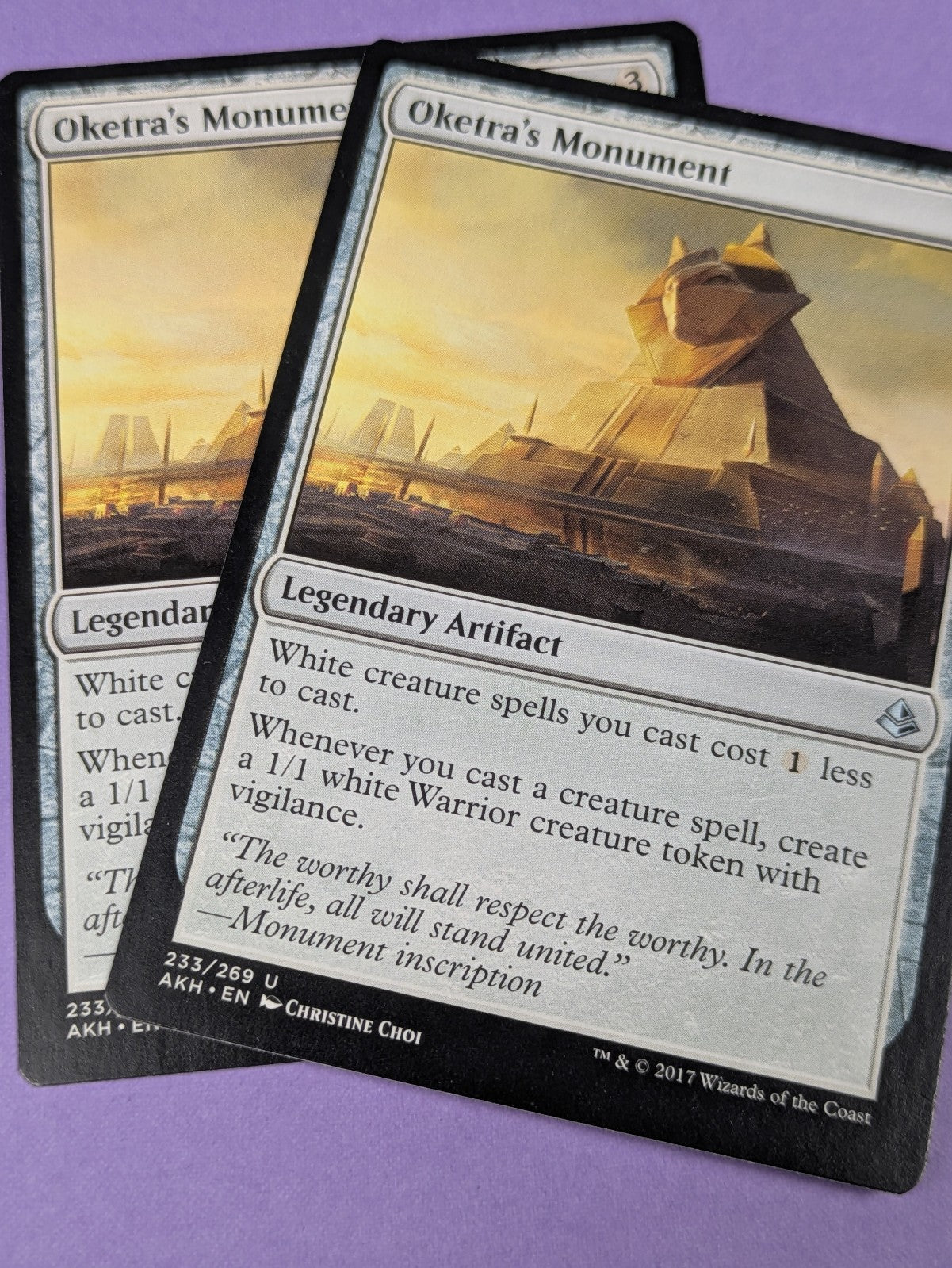 MTG Magic: Amonkhet: Oketra's Monument #233/269 Uncommon - NM