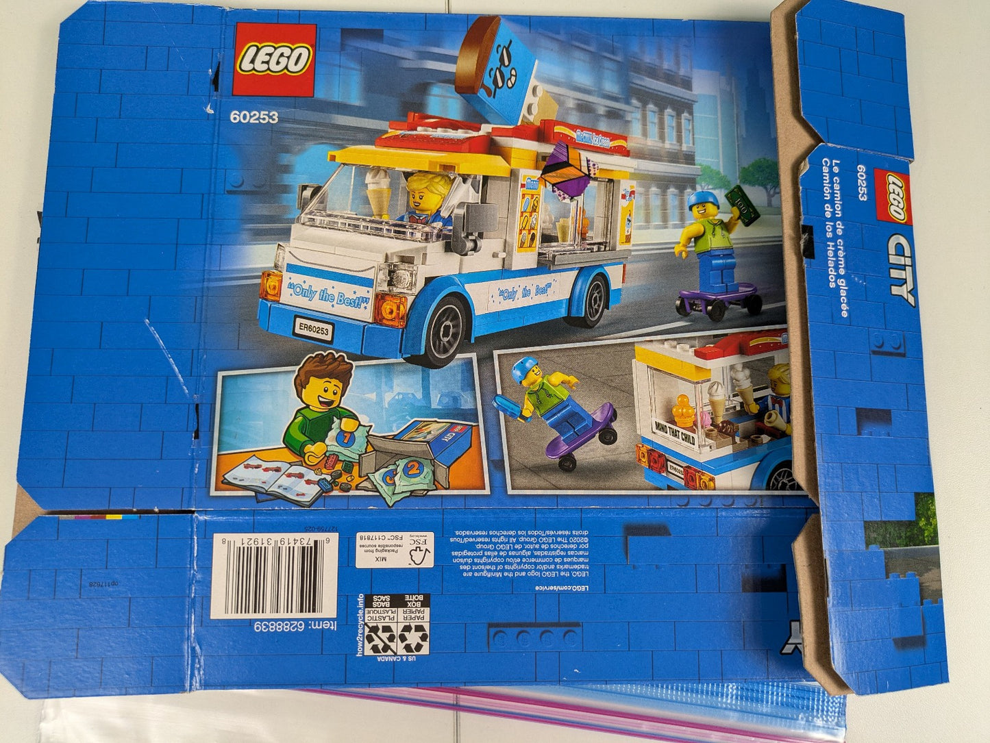 Lego Town: City: Food & Drink: Ice-cream Truck Set 60253 - Complete Set