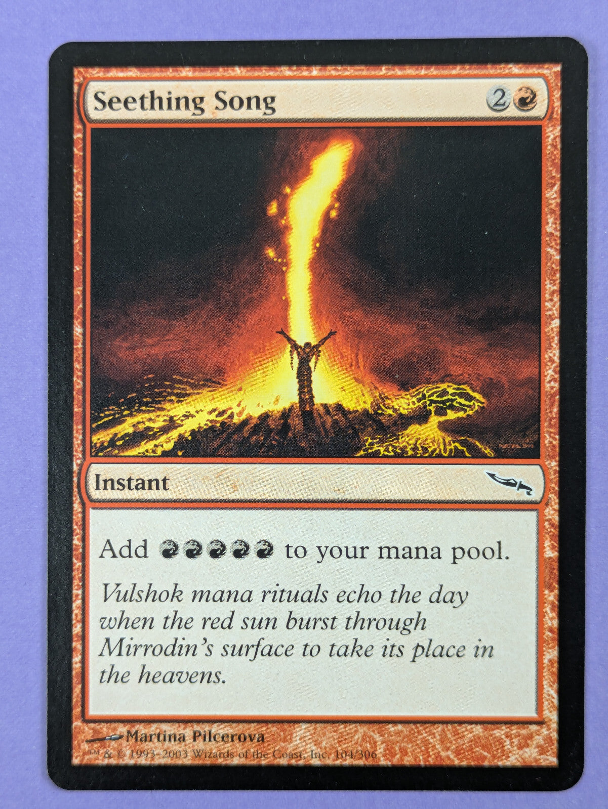 MTG Magic The Gathering: Mirrodin: Seething Song #104/306 Common - LP