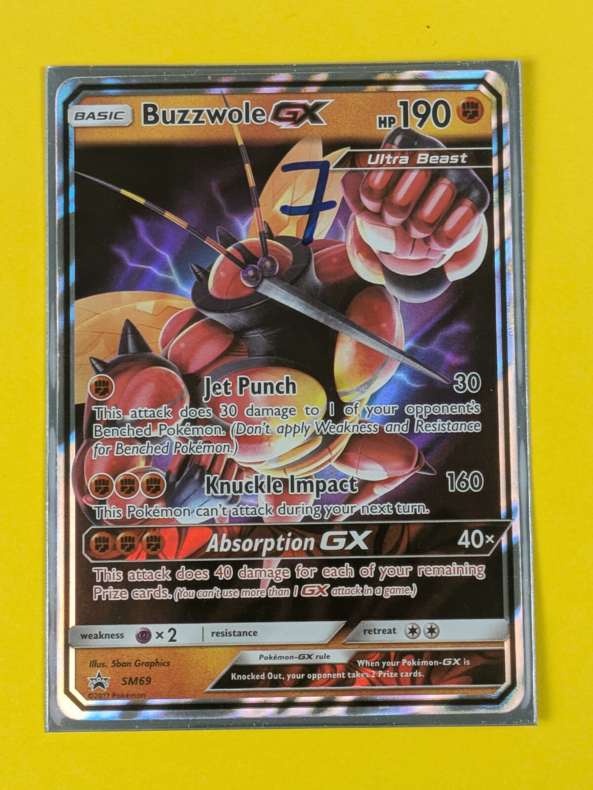 Buzzwole GX - SM69 - Ultra Rare Promo Sun & Moon Promos - Pokemon Card - NM