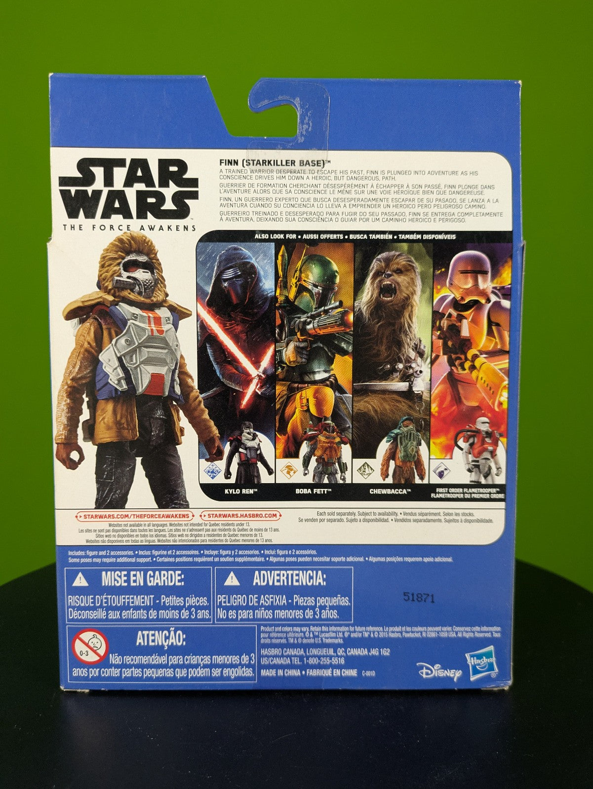 Hasbro Star Wars The Force Awakens Finn (Starkiller Base) B3887 3.75" Figure NIB