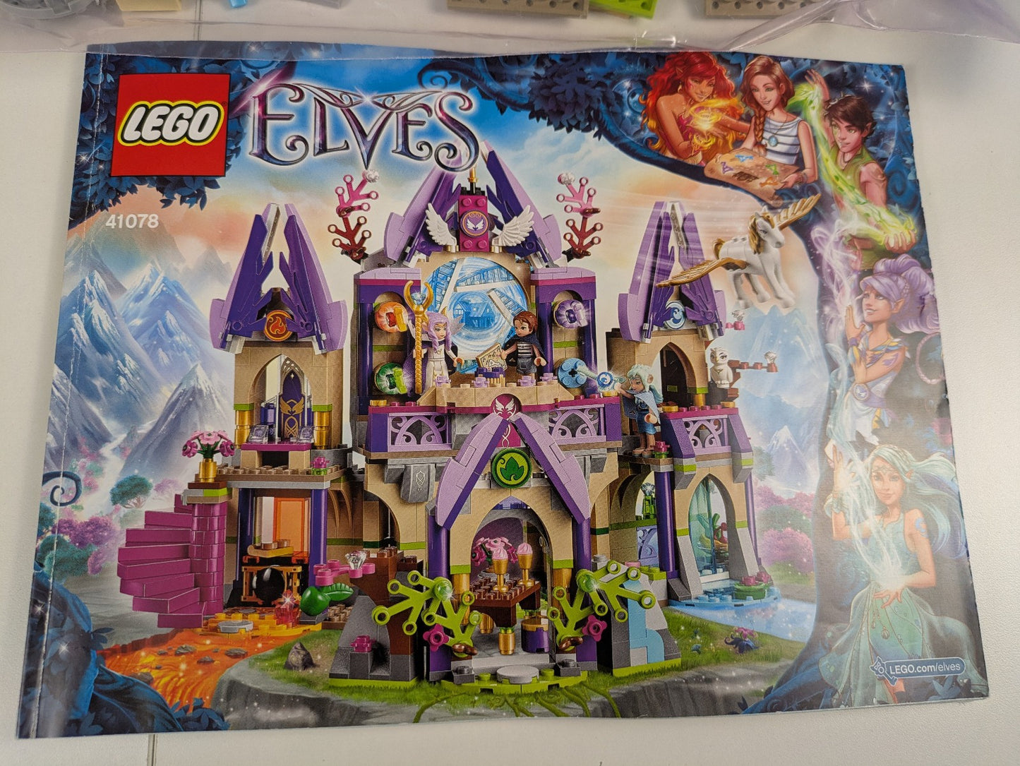 Lego Elves: Skyra's Mysterious Sky Castle Set 41078 - w/ Instructions
