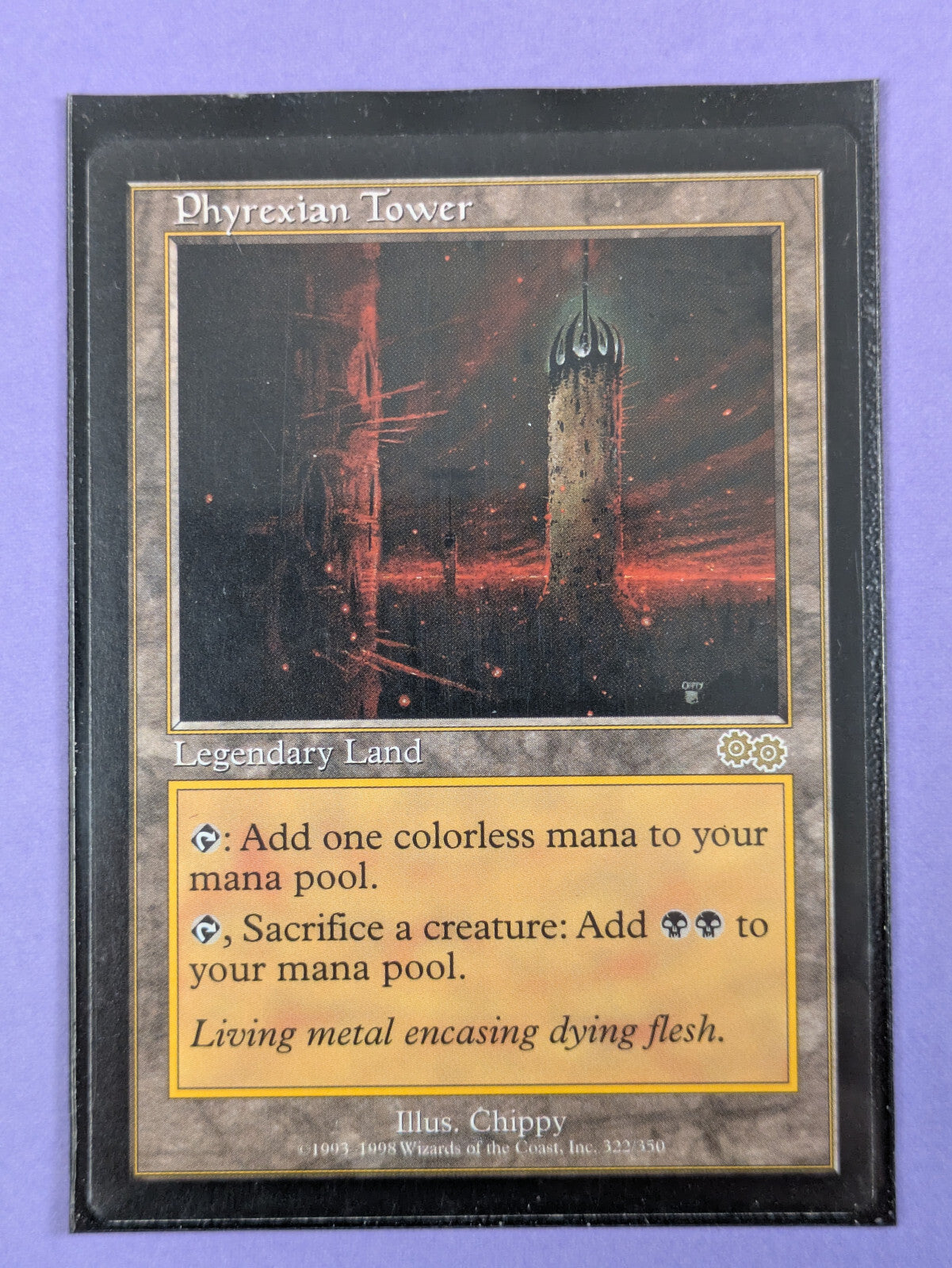 MTG Magic The Gathering: Urza's Saga: Phyrexian Tower Rare #322/350 - NM