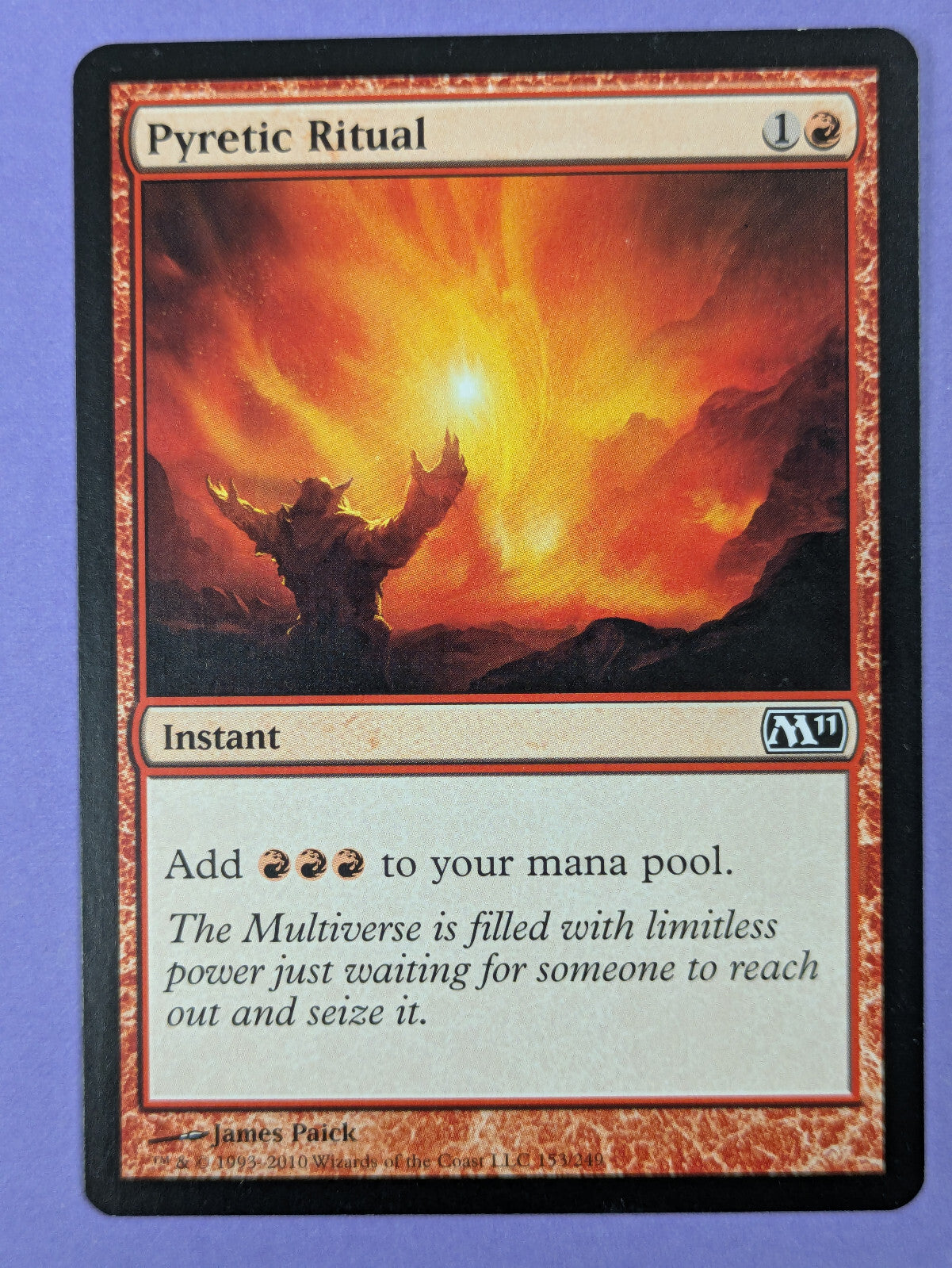 MTG Magic The Gathering: Magic 2011: Pyretic Ritual #153/249 Common - NM
