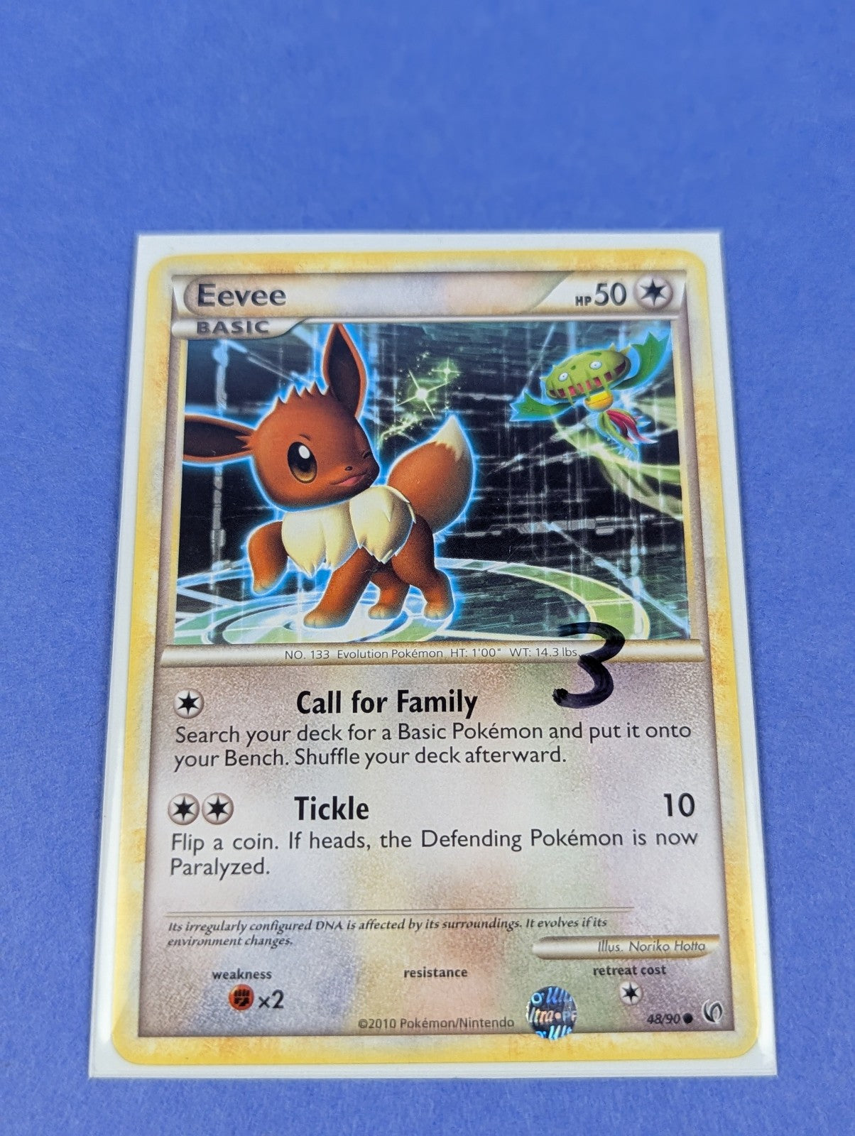 Eevee - 48/90 - Common HS Undaunted - Pokemon Card - MP