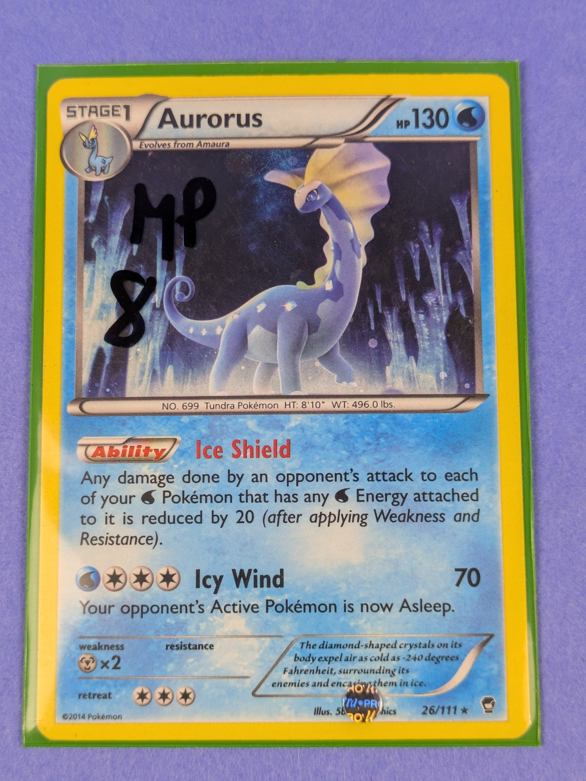 Aurorus - 26/111 - Holo Rare Furious Fists - Pokemon Card - MP