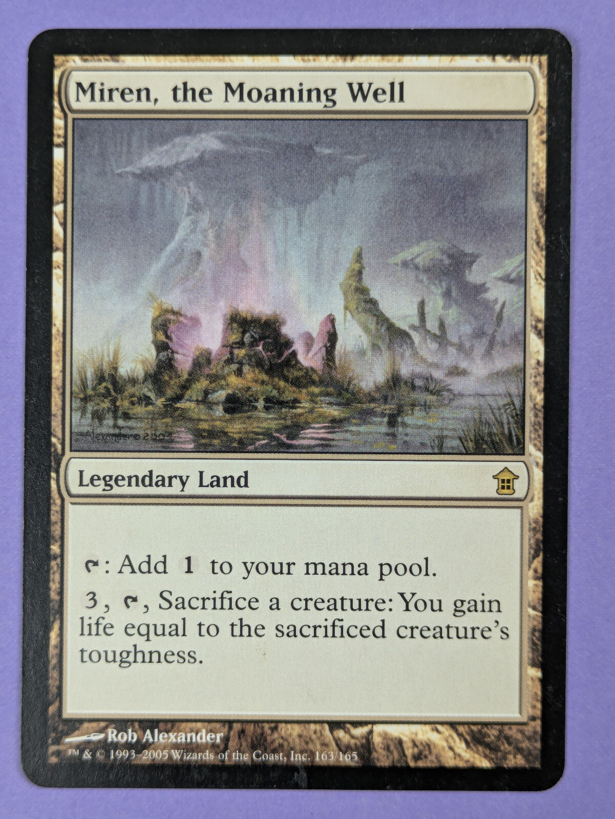 MTG Magic: Saviors of Kamigawa: Miren, the Moaning Well #163/165 Rare - LP