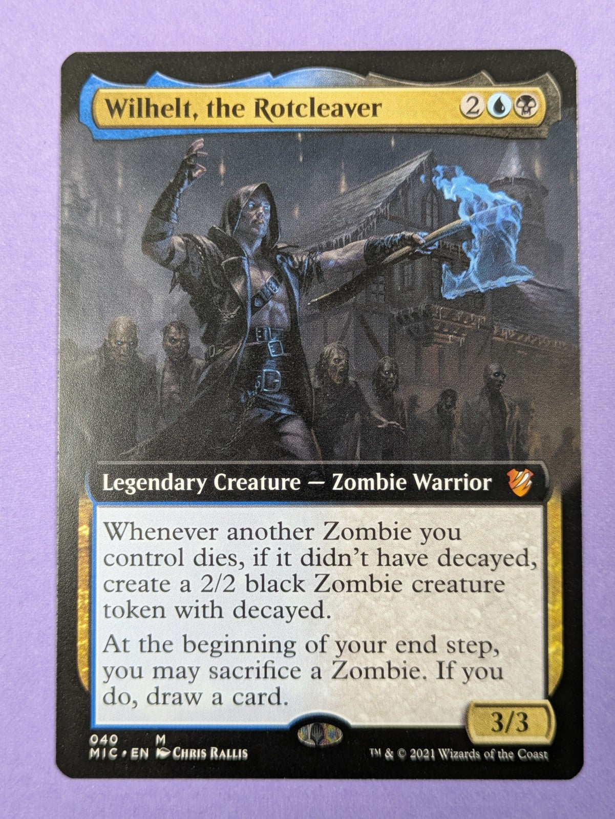 MTG Magic: Innistrad: Midnight Hunt: Wilhelt, the Rotcleaver #040 Mythic - NM