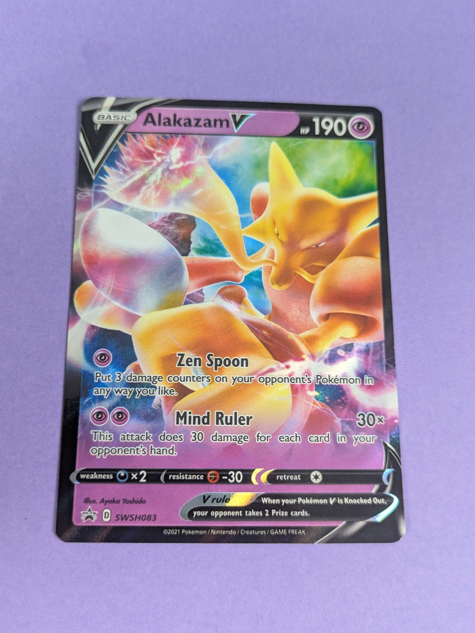 alakazam pokemon card v Alakazam V - SWSH083 - Promo Sword & Shield Promos - Pokemon Card