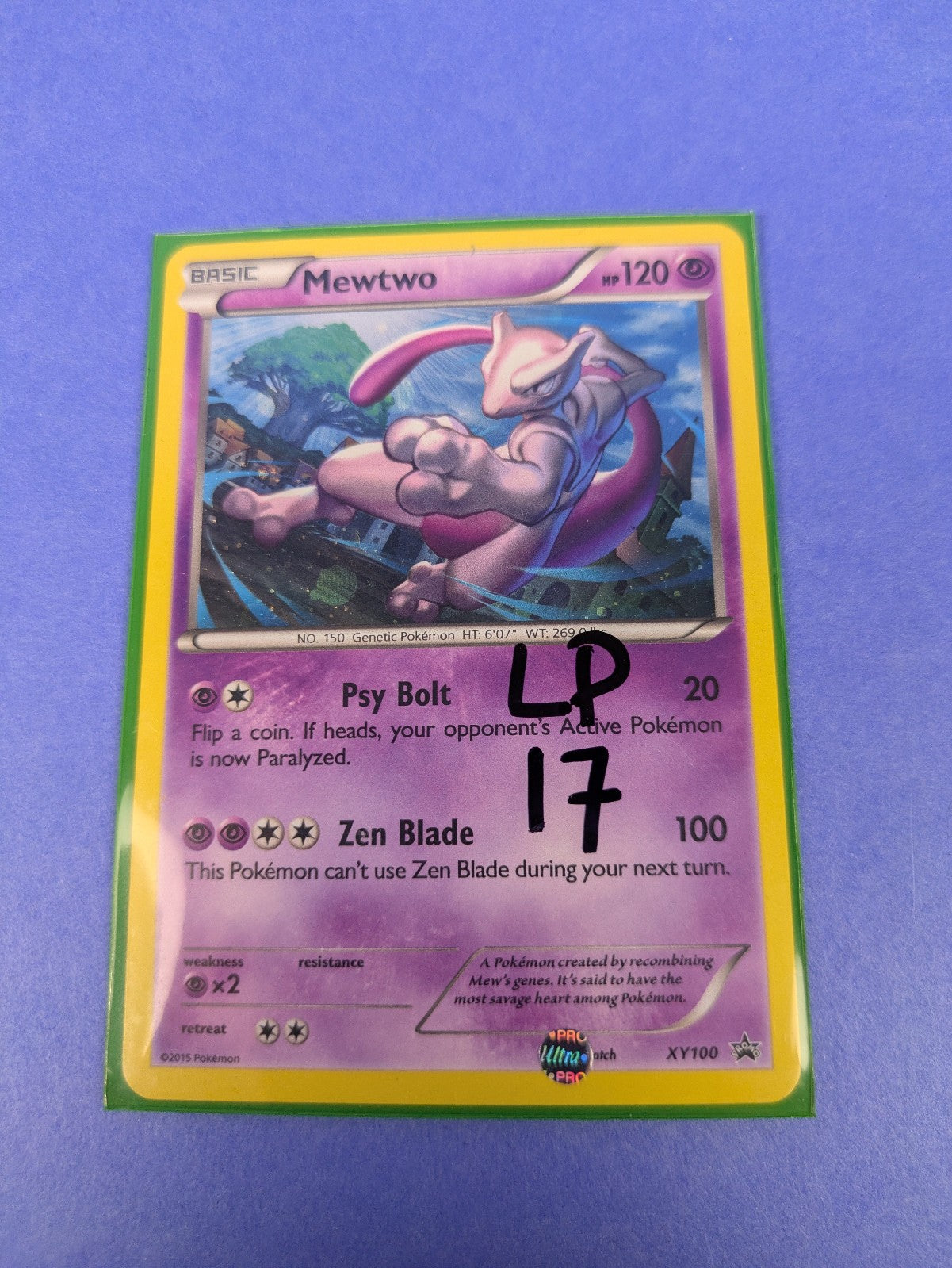 Mewtwo - XY100 - Promo Holo XY Black Star Promos - Pokemon Card - LP