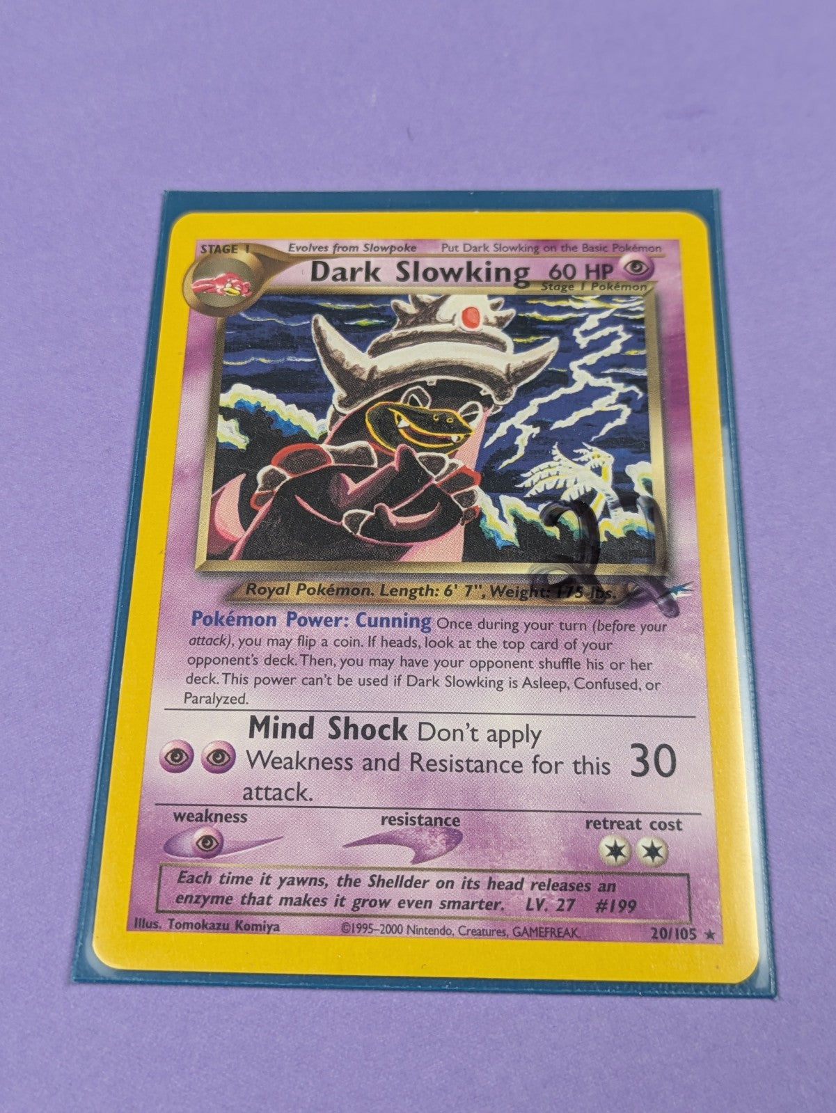 Dark Slowking - 20/105 - Rare Neo Destiny - Pokemon Card - LP