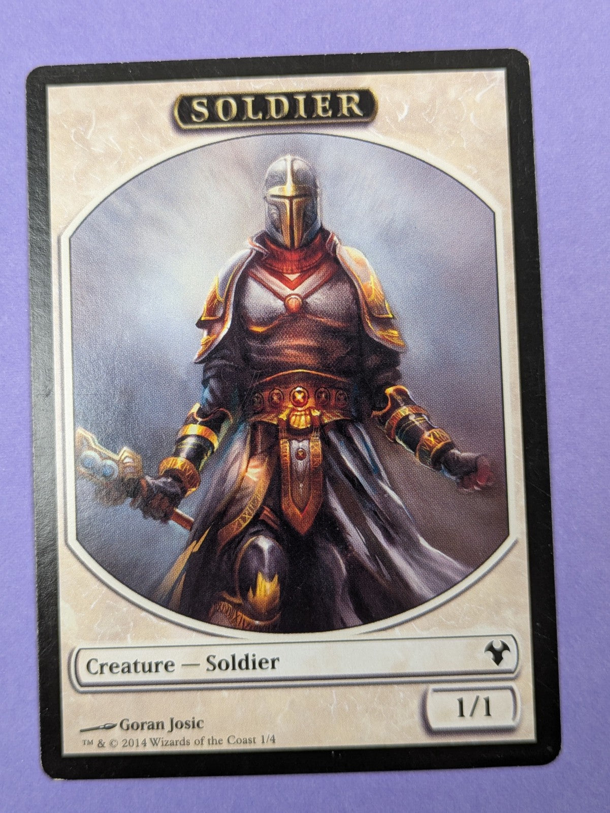 MTG: Modern Event Deck 2014 Tokens: Elspeth, Knight-Errant Emblem #1/4 - NM