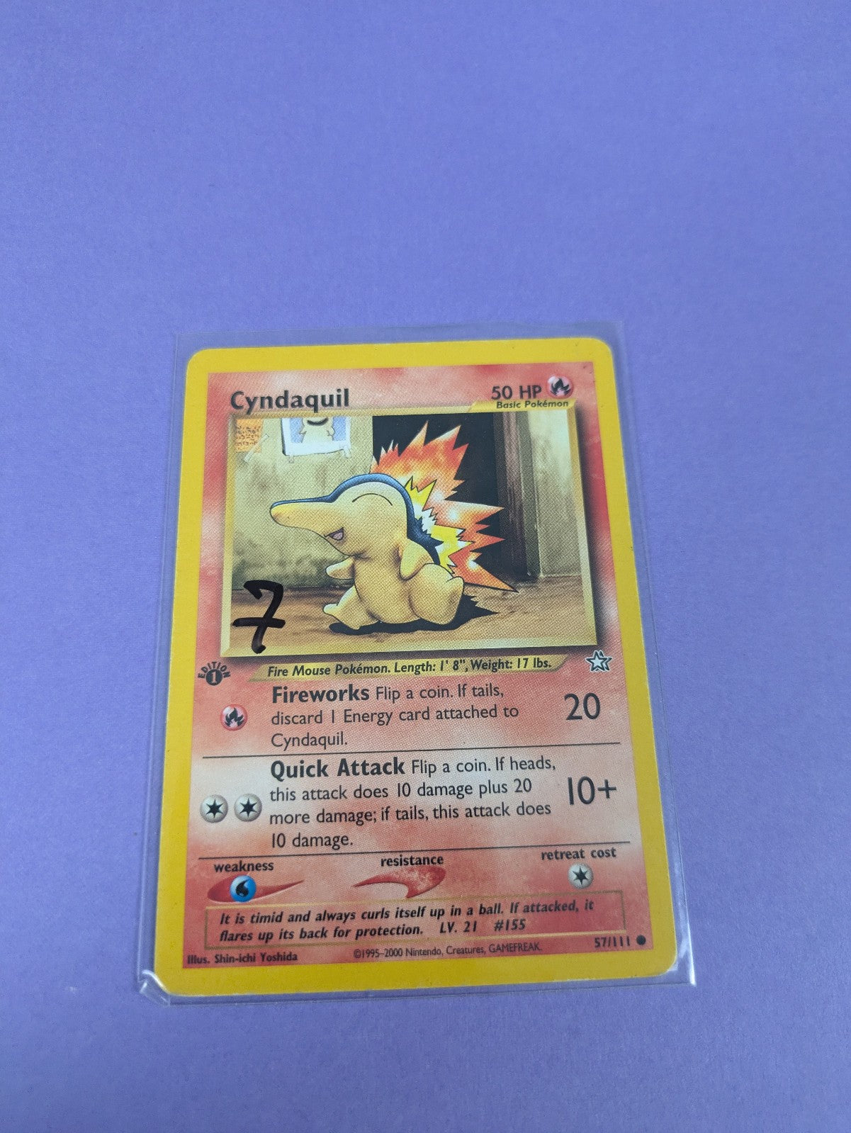 Cyndaquil - 57/111 - Common 1st Edition Neo Genesis - Pokemon Card - MP
