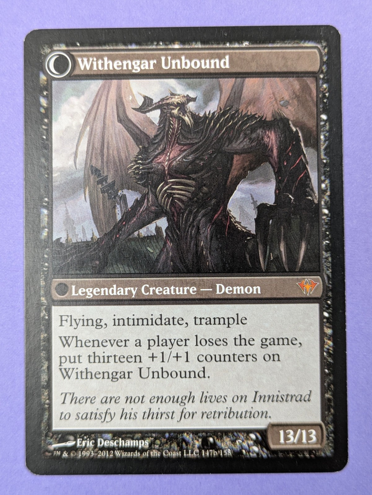 MTG: Dark Ascension: Elbrus, the Binding Blade / Withengar Unbound 147a/158 - LP