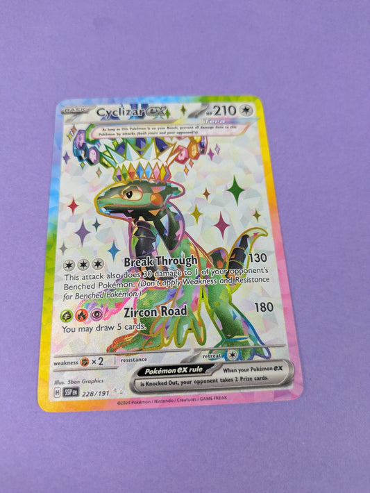 Cyclizar ex - 228/191 - Full Art Secret Rare Surging Sparks - Pokemon Card - NM