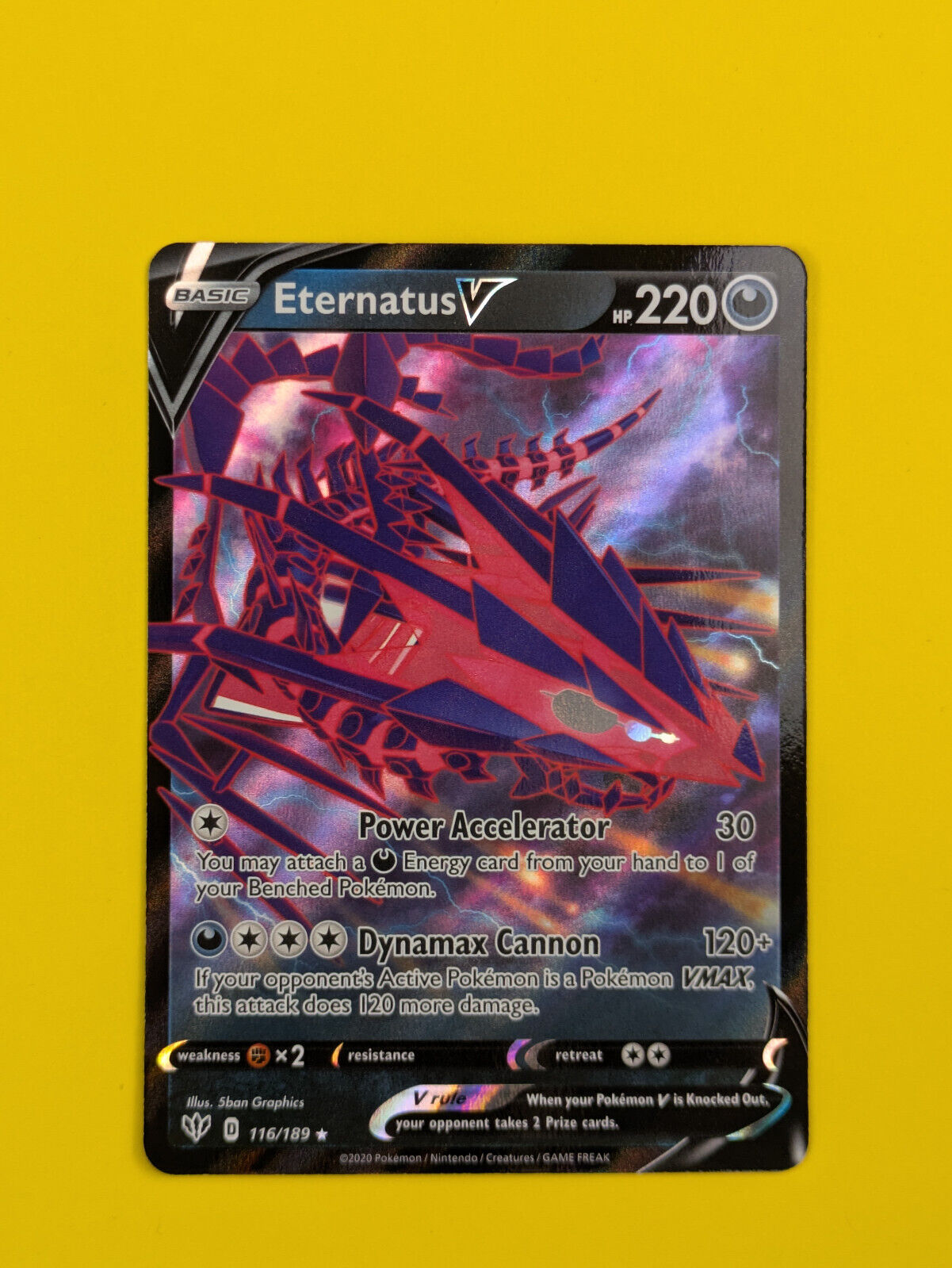 Eternatus V - 116/189 - Ultra Rare Darkness Ablaze - Pokemon - NM