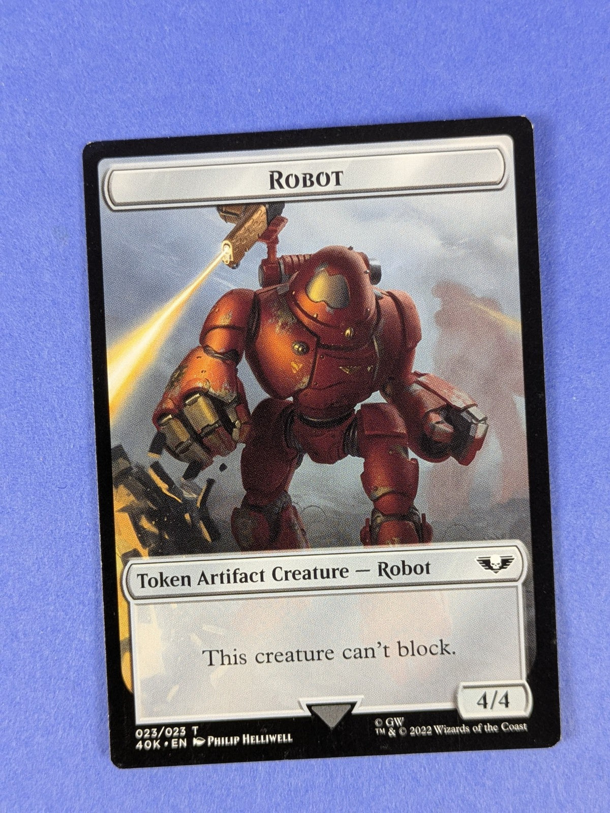 MTG: Warhammer 40,000: Tokens: Astartes Warrior / Robot #001/023 Token - LP