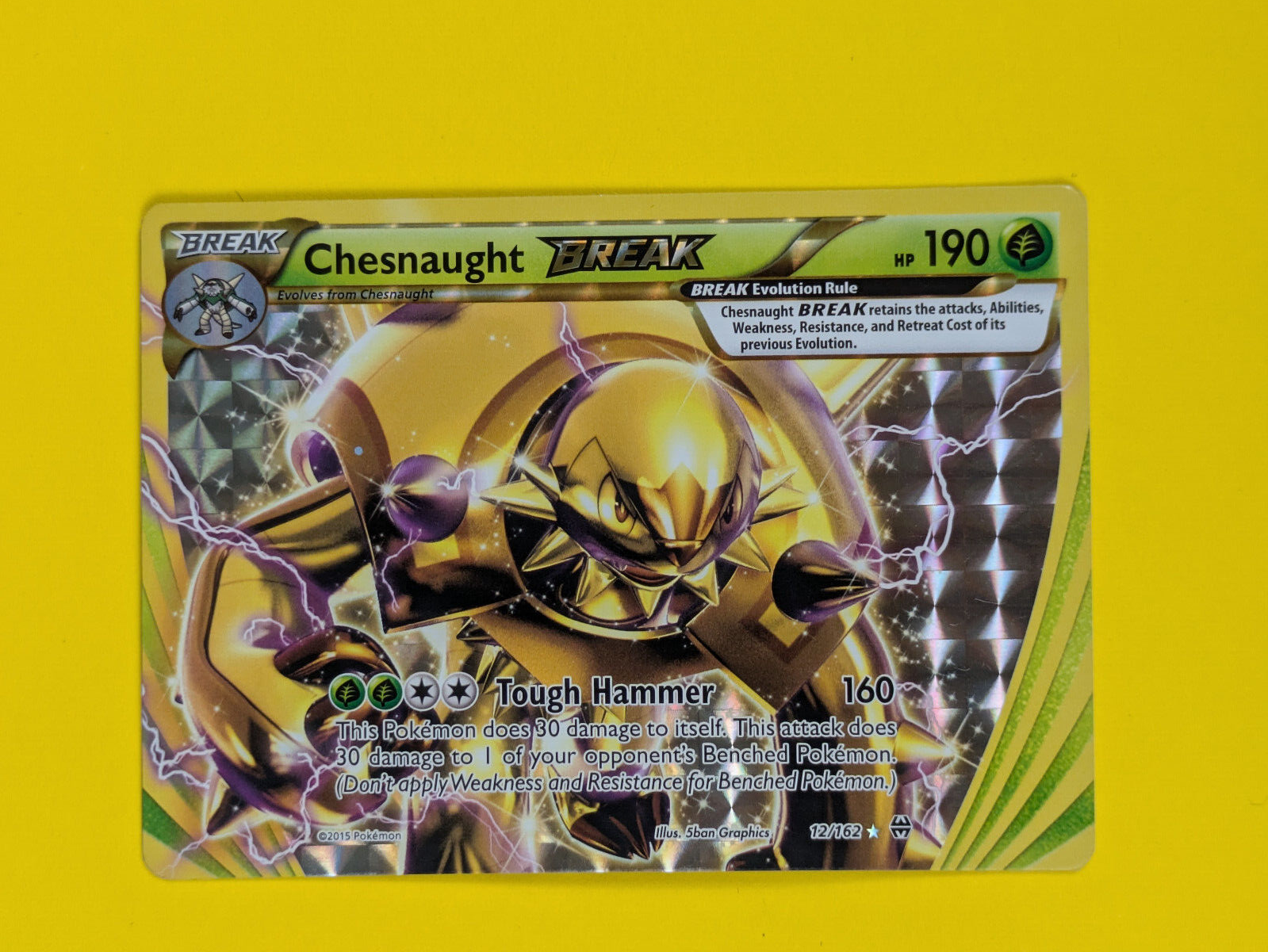 Chesnaught Break - 12/162 - Break Rare Breakthrough - Pokemon Card - NM Chesnaught Break - 12/162 - Break Rare Breakthrough - Pokemon Card - NM