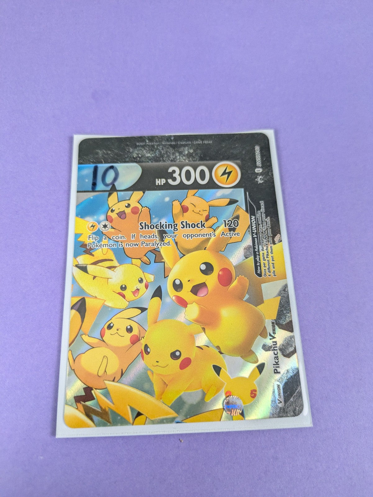 Pikachu V-UNION - SWSH140- Promo Sword & Shield Promos - Pokemon Card - NM