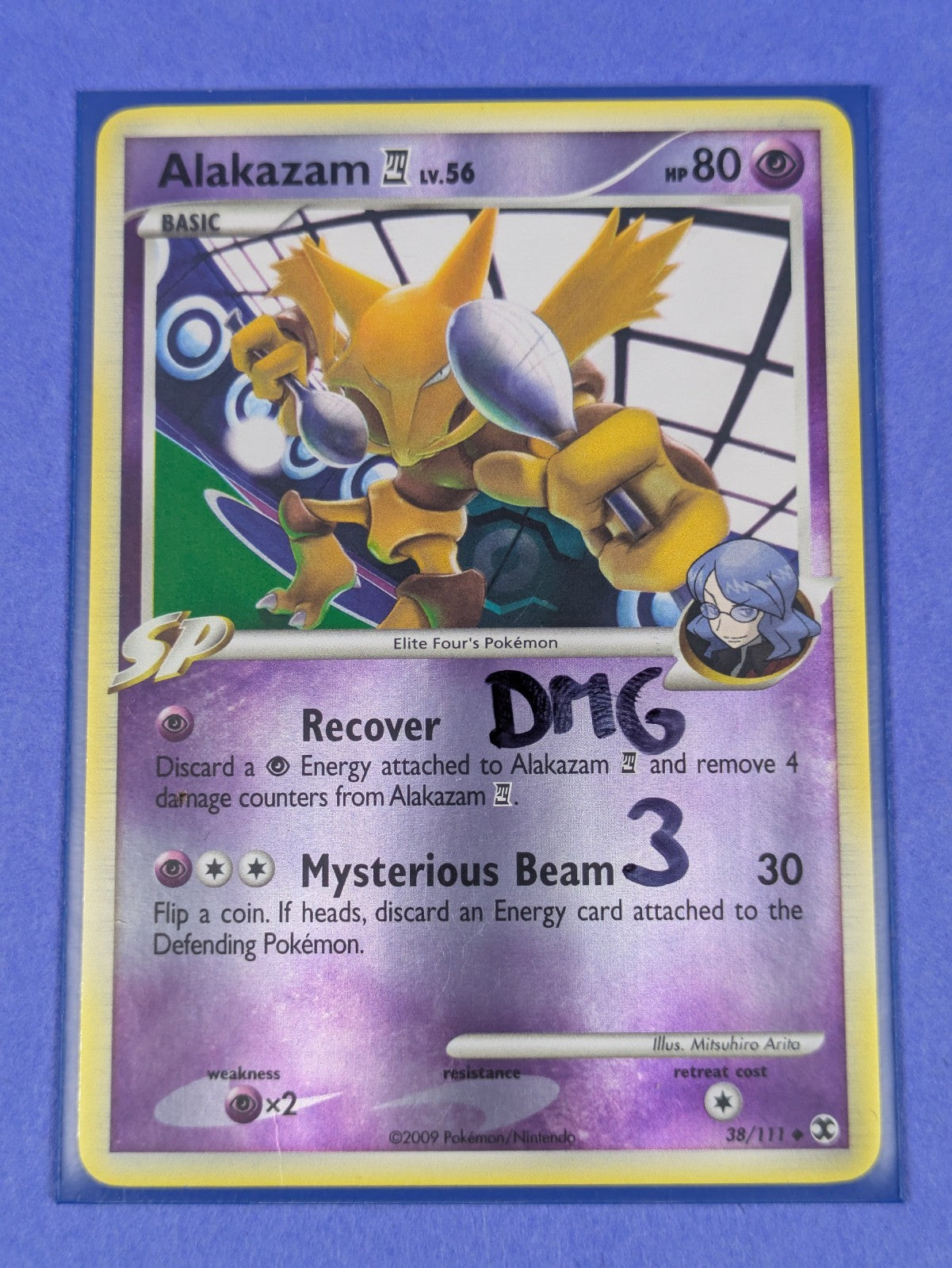 Alakazam 4 - 38/111 - Uncommon Reverse Holo Rising Rivals - Pokemon Card - DMG