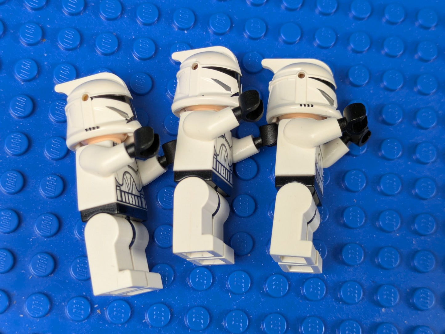 Lego Star Wars: Clone Trooper (Phase 1) - Large Eyes (3X) sw0201 Set 7675