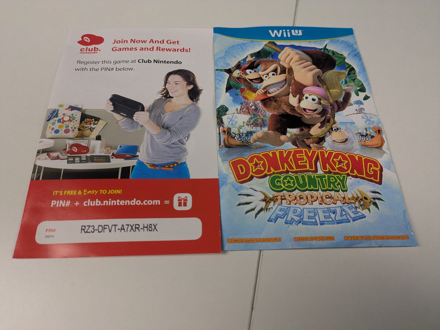 Donkey Kong Country: Tropical Freeze (Nintendo Wii U, 2014) CIB
