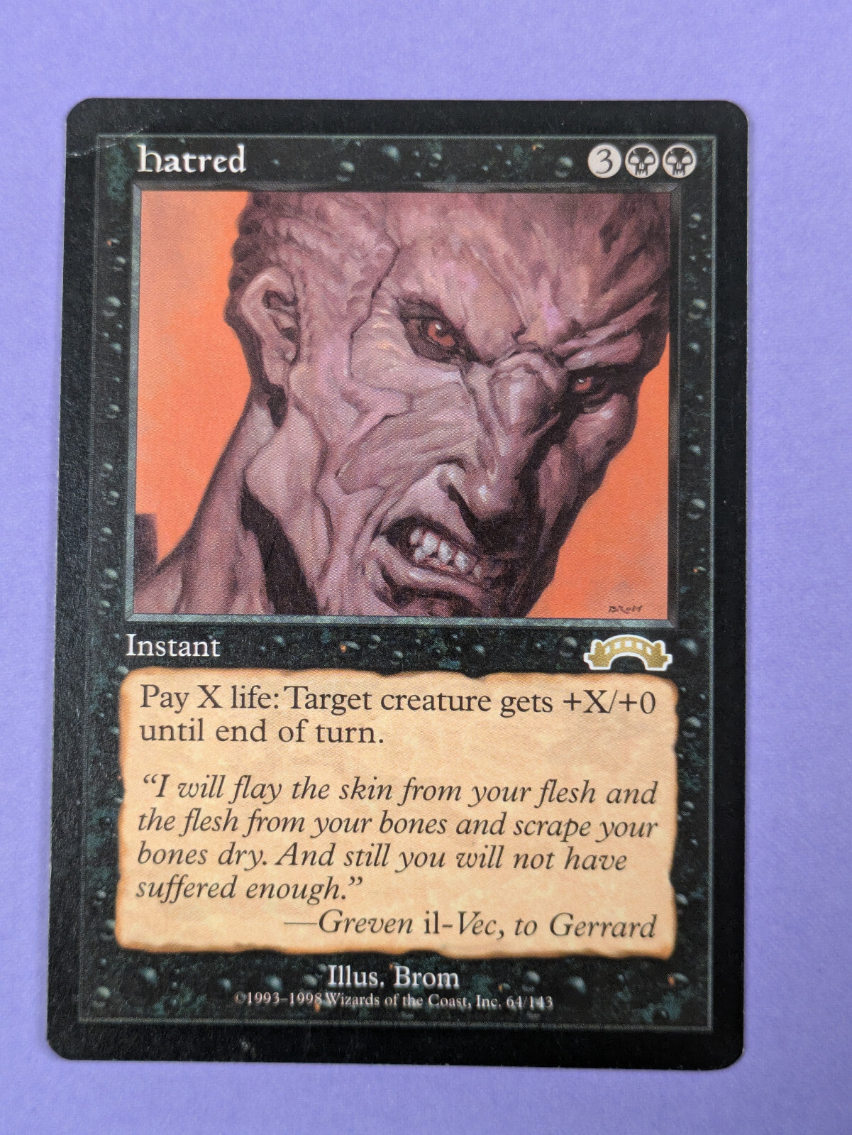 MTG Magic The Gathering: Exodus: Hatred Rare #61/43 - LP