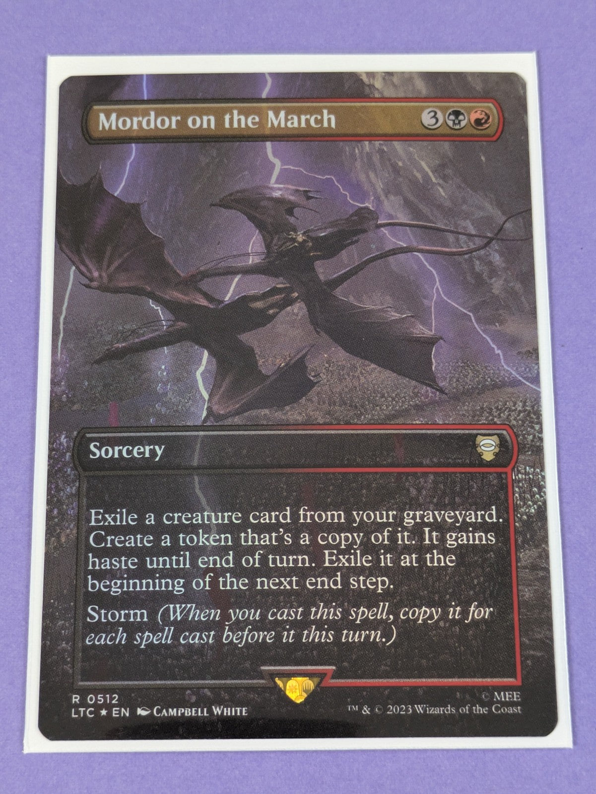 MTG: The Lord of the Rings: Mordor on the March Foil #0512 Rare - NM