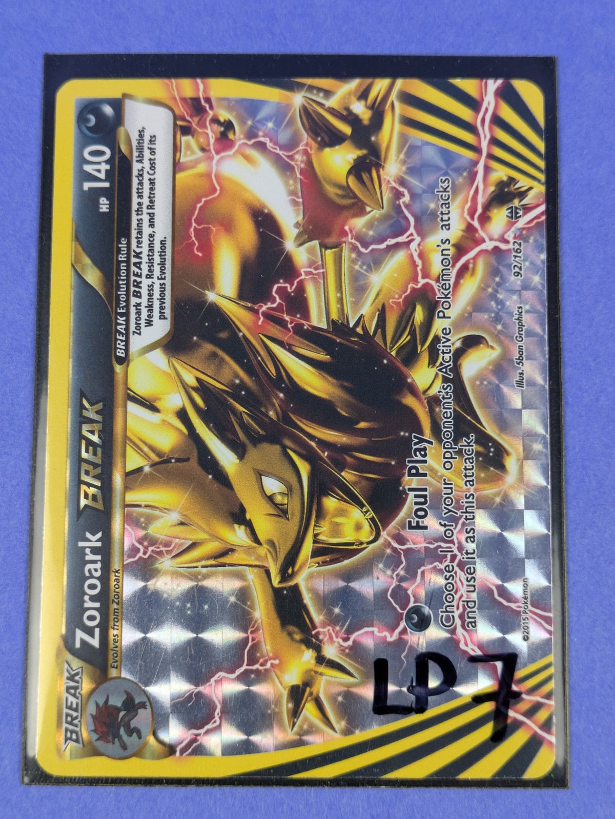 Zoroark BREAK - 92/162 - Break Rare BREAKthrough - Pokemon Card - LP