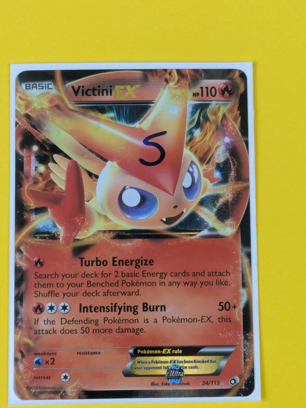 Victini EX - 24/113 - Ultra Rare Legendary Treasures - Pokemon Card - NM