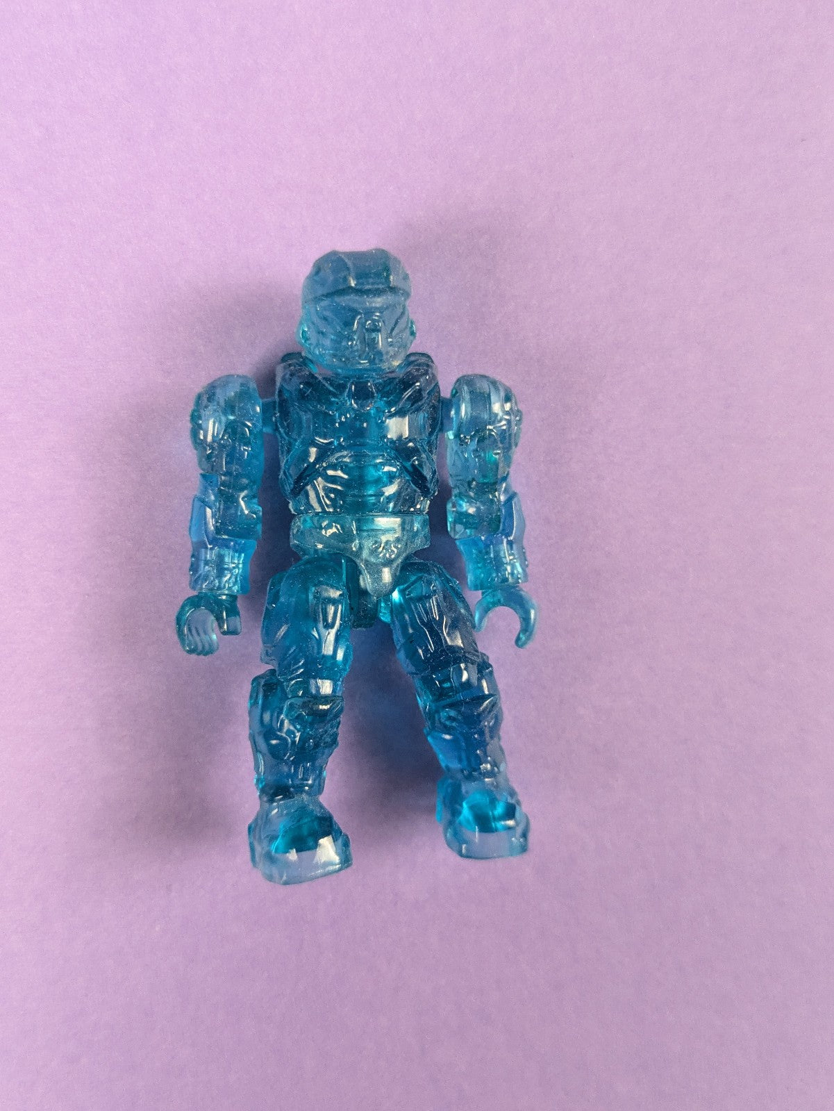 HALO Mega Bloks UNSC Active Camo Spartan Recruit Blue Transluscent DPP70